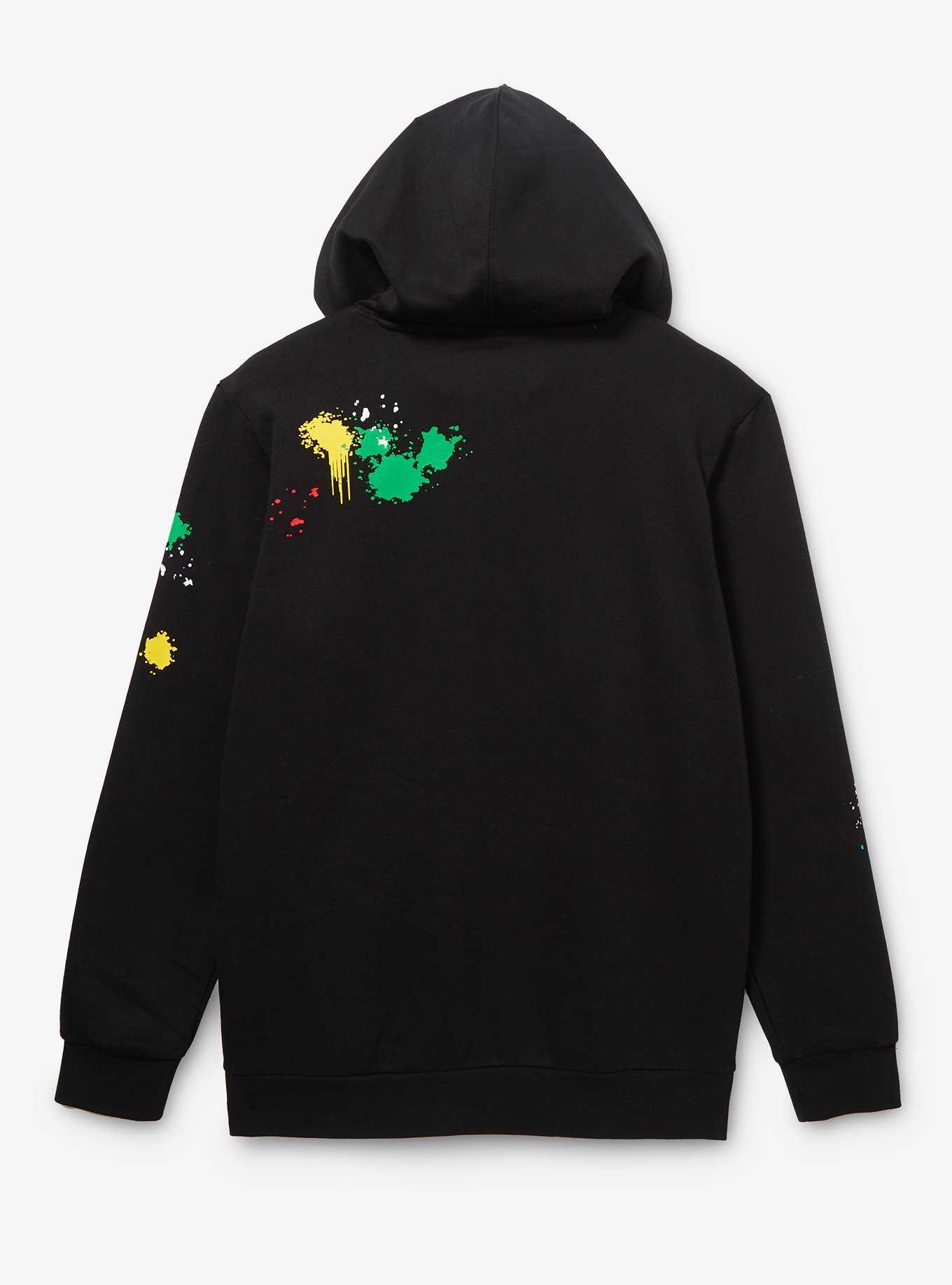 Disney Mickey Mouse Paint Splatter Hoodie - BoxLunch Exclusive, , hi-res