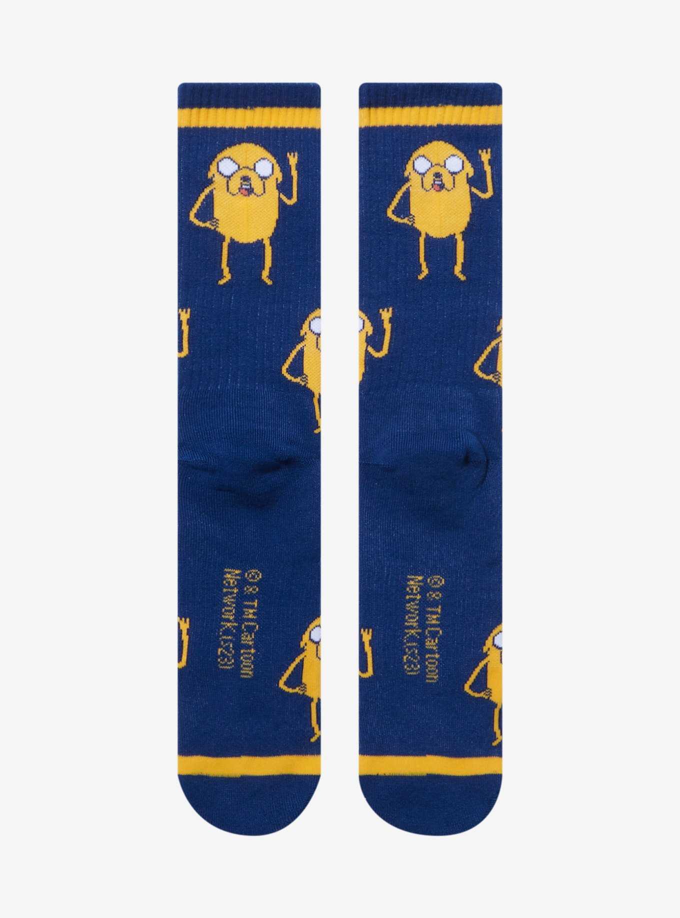Adventure Time Jake the Dog Allover Print Crew Socks - BoxLunch Exclusive, , hi-res