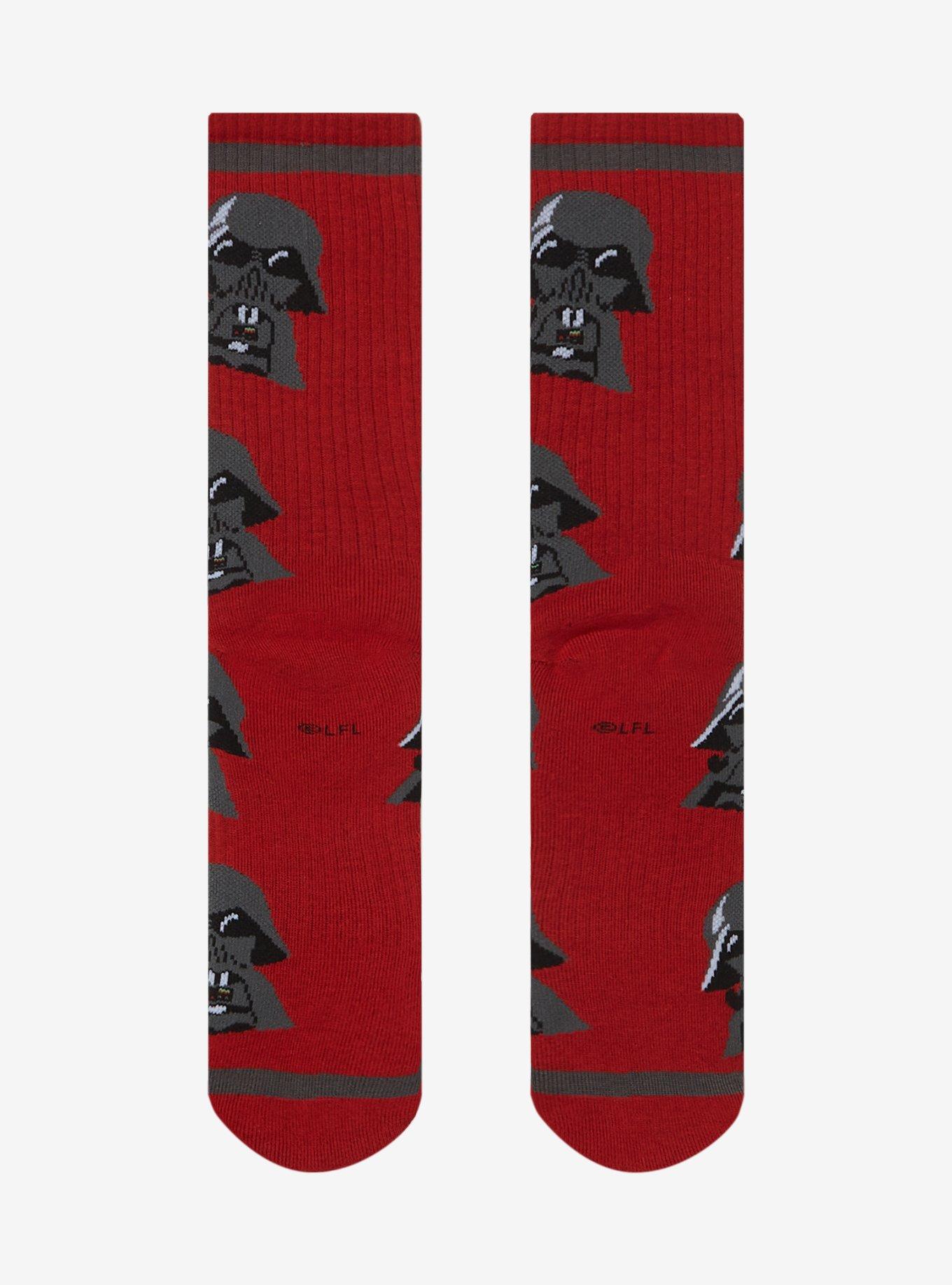 Star Wars Darth Vader Allover Print Crew Socks - BoxLunch Exclusive, , alternate