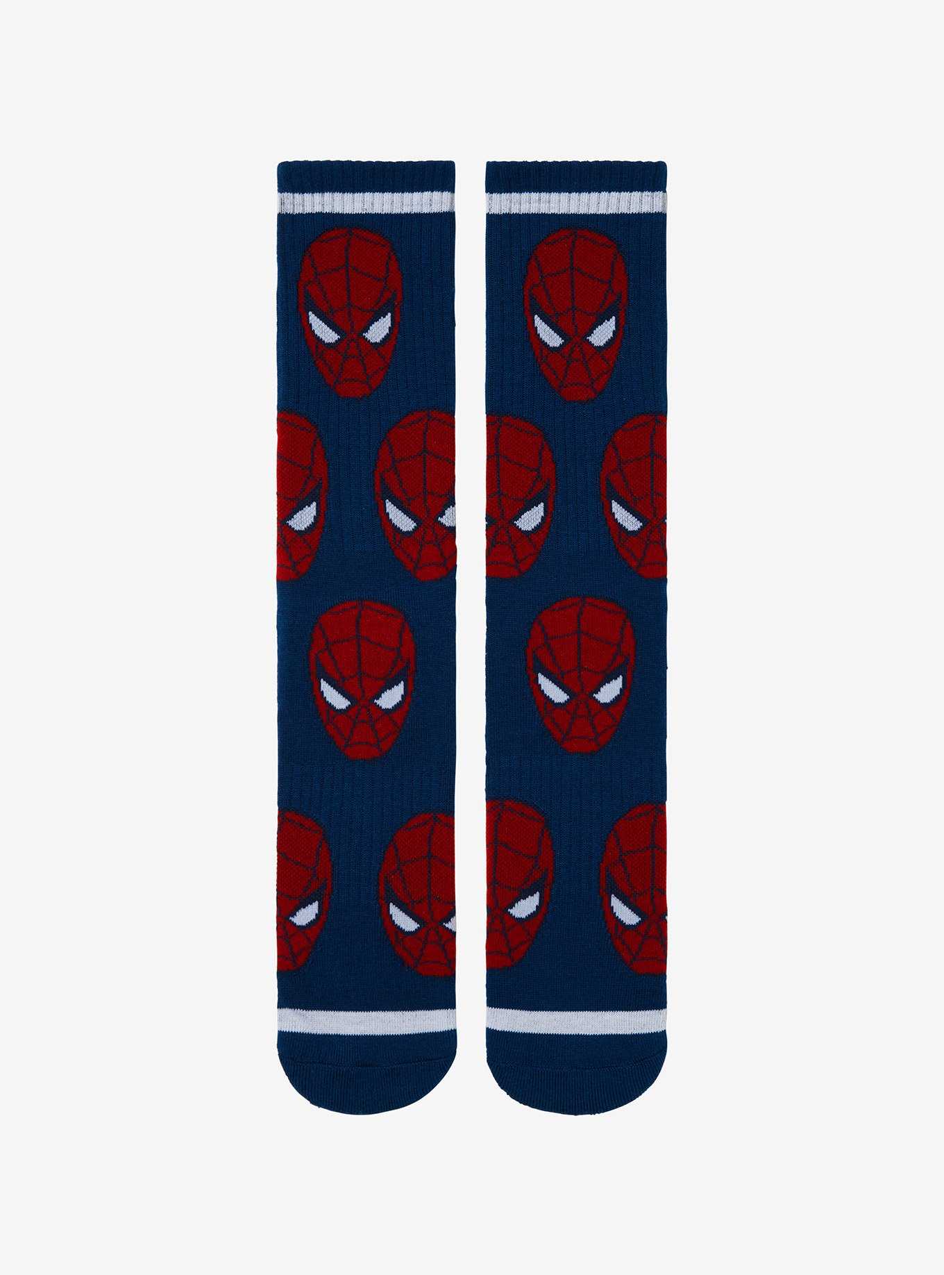 Marvel Spider-Man Allover Print Crew Socks - BoxLunch Exclusive, , hi-res
