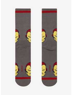 Marvel Iron Man Allover Print Crew Socks - BoxLunch Exclusive, , hi-res