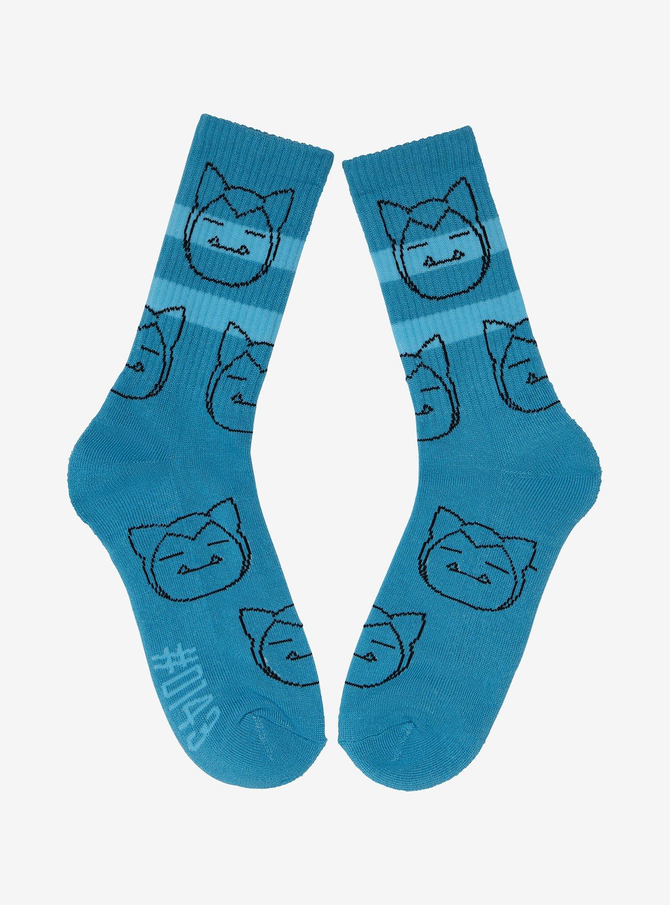 Pokémon Snorlax Allover Print Crew Socks - BoxLunch Exclusive