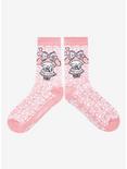 Sanrio My Melody Pink Allover Print Crew Socks - BoxLunch Exclusive, , alternate