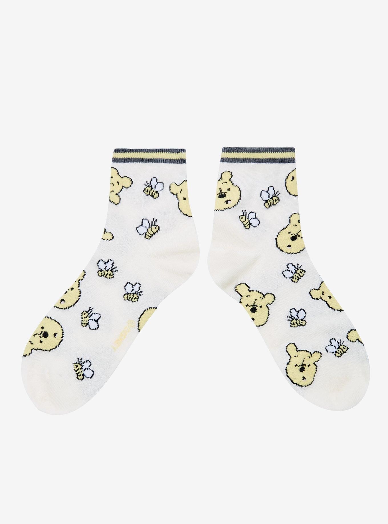 Disney Winnie the Pooh Bees Allover Print Socks - BoxLunch Exclusive, , hi-res