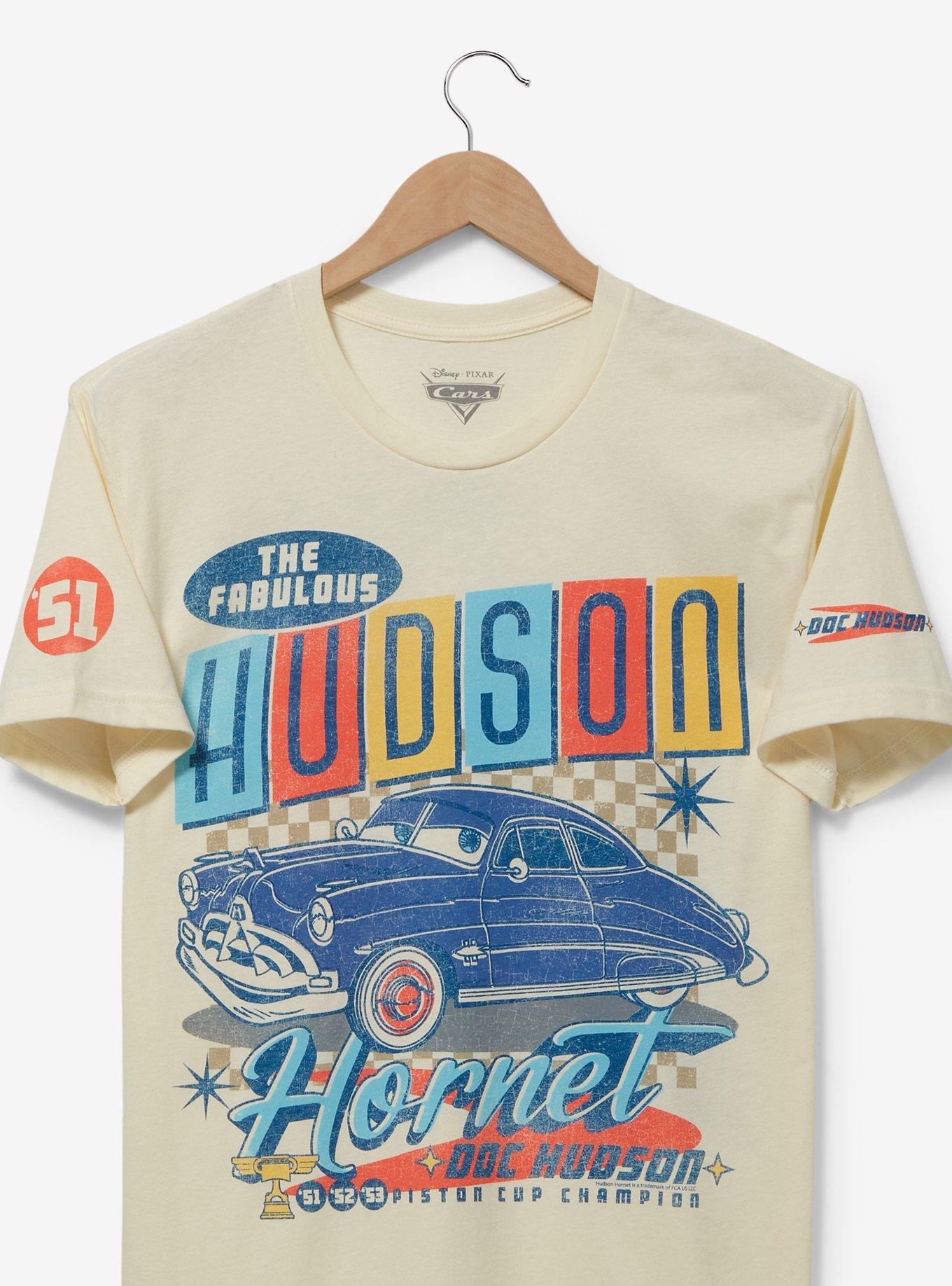 Disney Pixar Cars Hudson Hornet T-Shirt - BoxLunch Exclusive, OFF WHITE, alternate