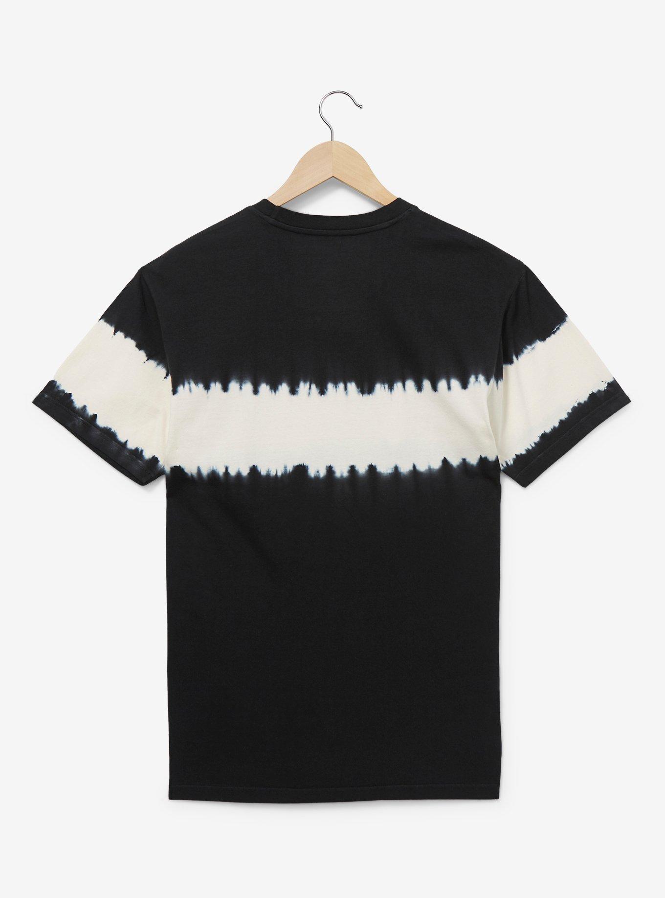 Disney The Nightmare Before Christmas Jack Skellington Tie-Dye Striped T-Shirt - BoxLunch Exclusive, BLACK, alternate