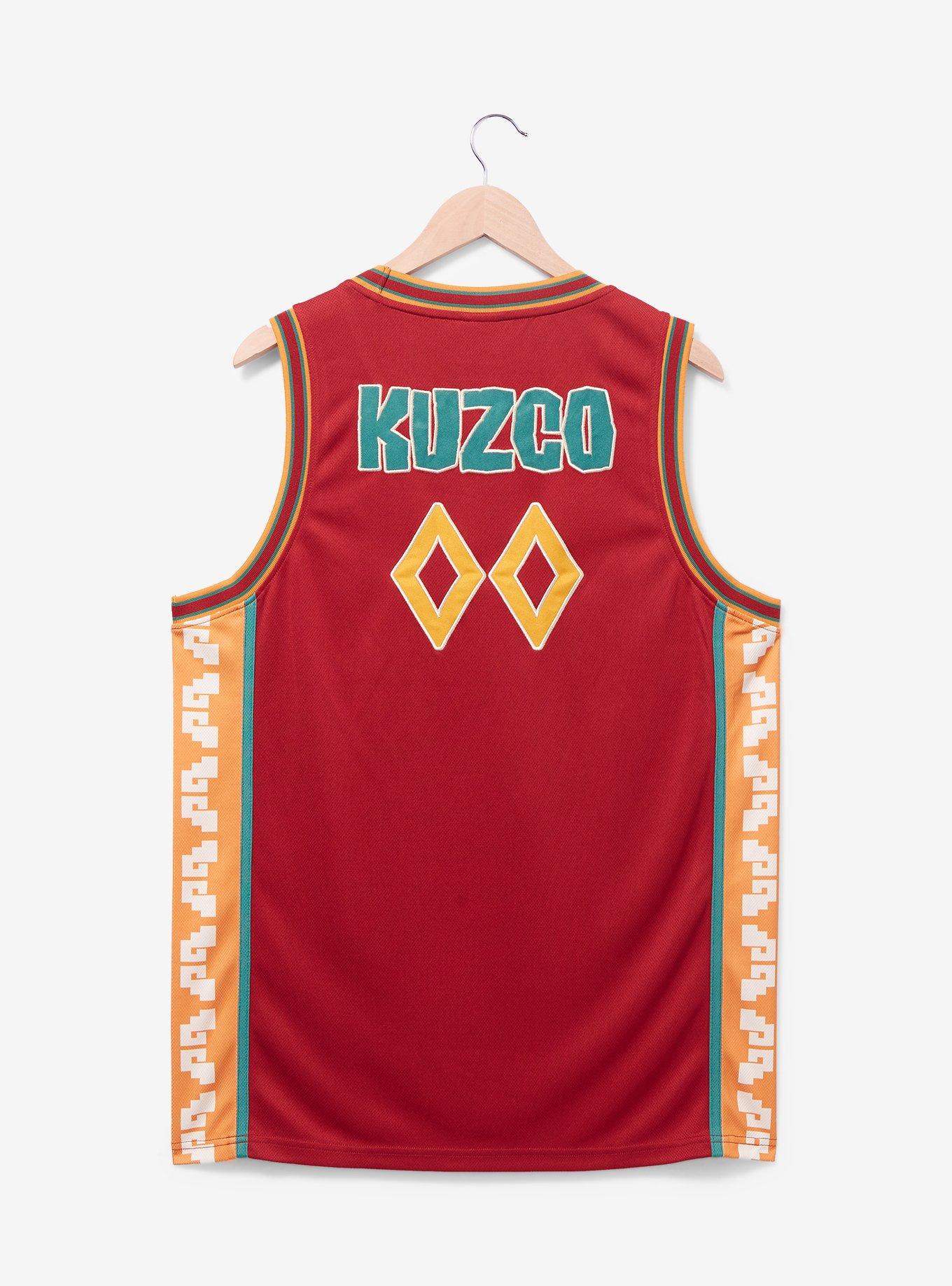Disney The Emperor's New Groove Kuzcotopia Basketball Jersey - BoxLunch Exclusive, DARK RED, alternate