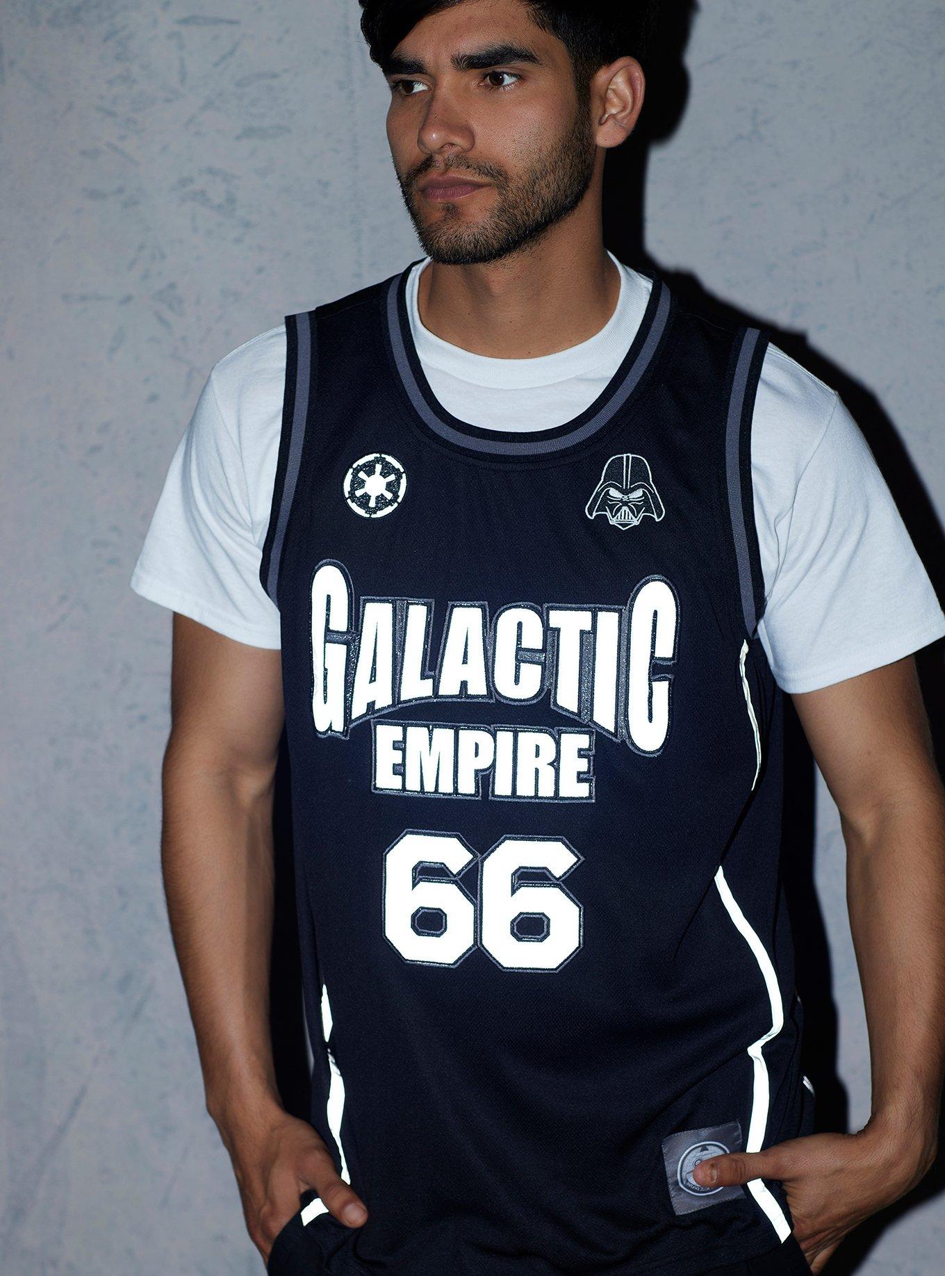 Disney Star Wars Darth Vader Galactic Empire Tank Jersey - BoxLunch Exclusive, BLACK, alternate