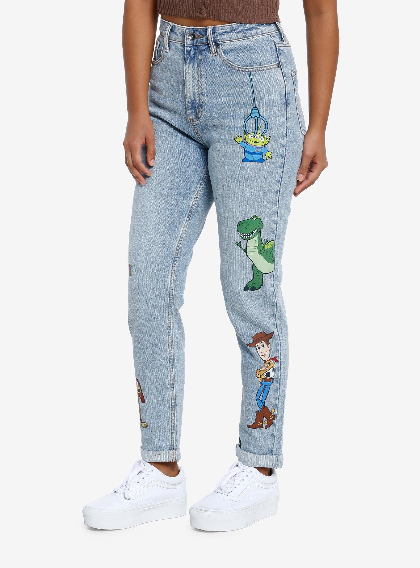 Disney Pixar Toy Story Character Mom Jeans, MEDIUM BLUE WASH, alternate