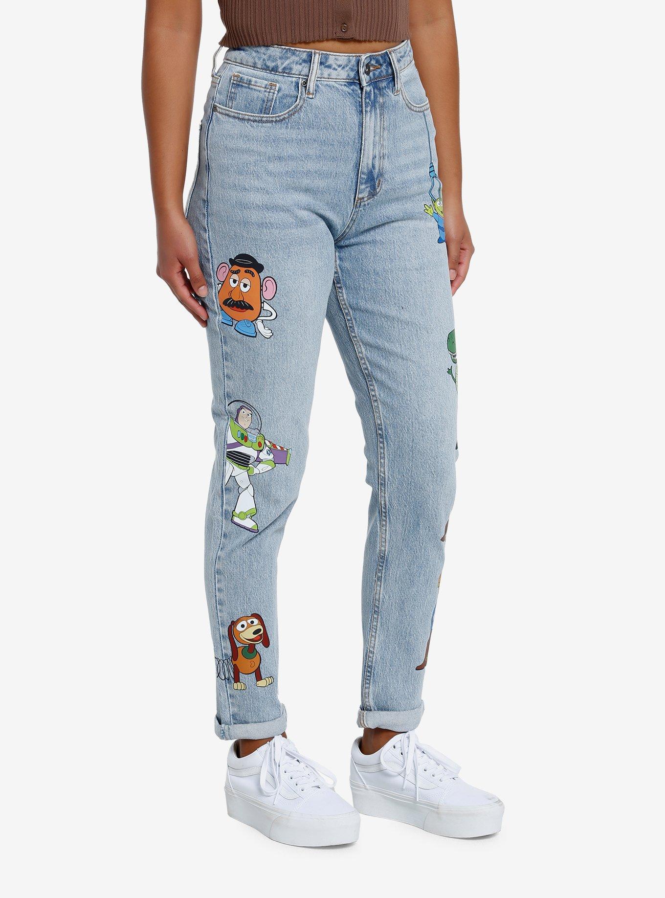 Disney Pixar Toy Story Character Mom Jeans, MEDIUM BLUE WASH, alternate