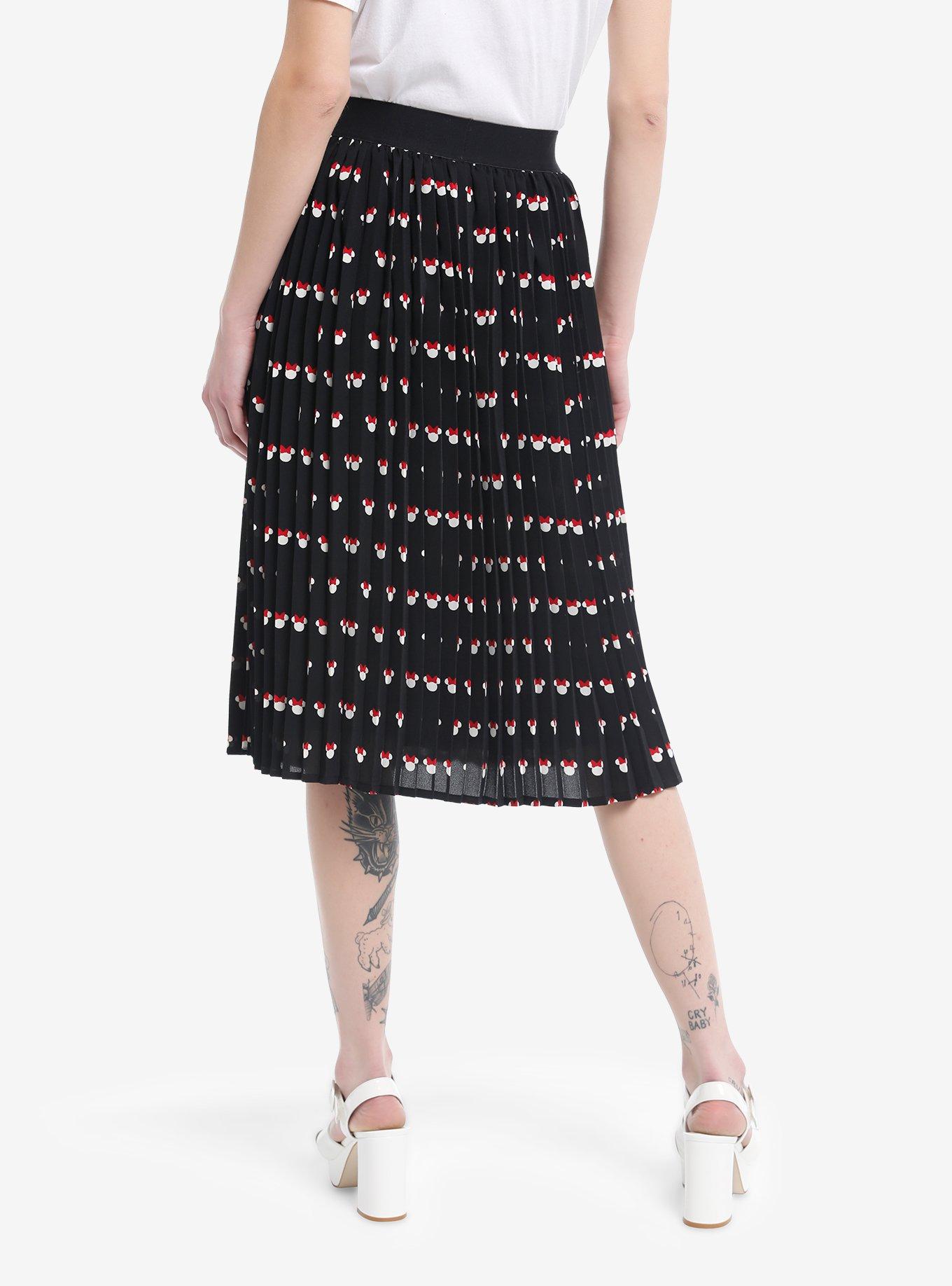 Her Universe Disney Minnie Mouse Pleated Midi Skirt Her Universe Exclusive, , hi-res