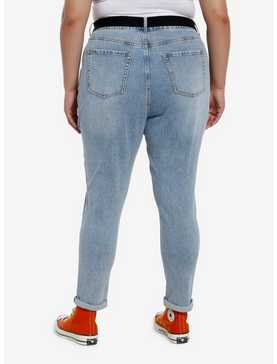 Disney Goofy Mom Jeans With Belt Plus Size, , hi-res