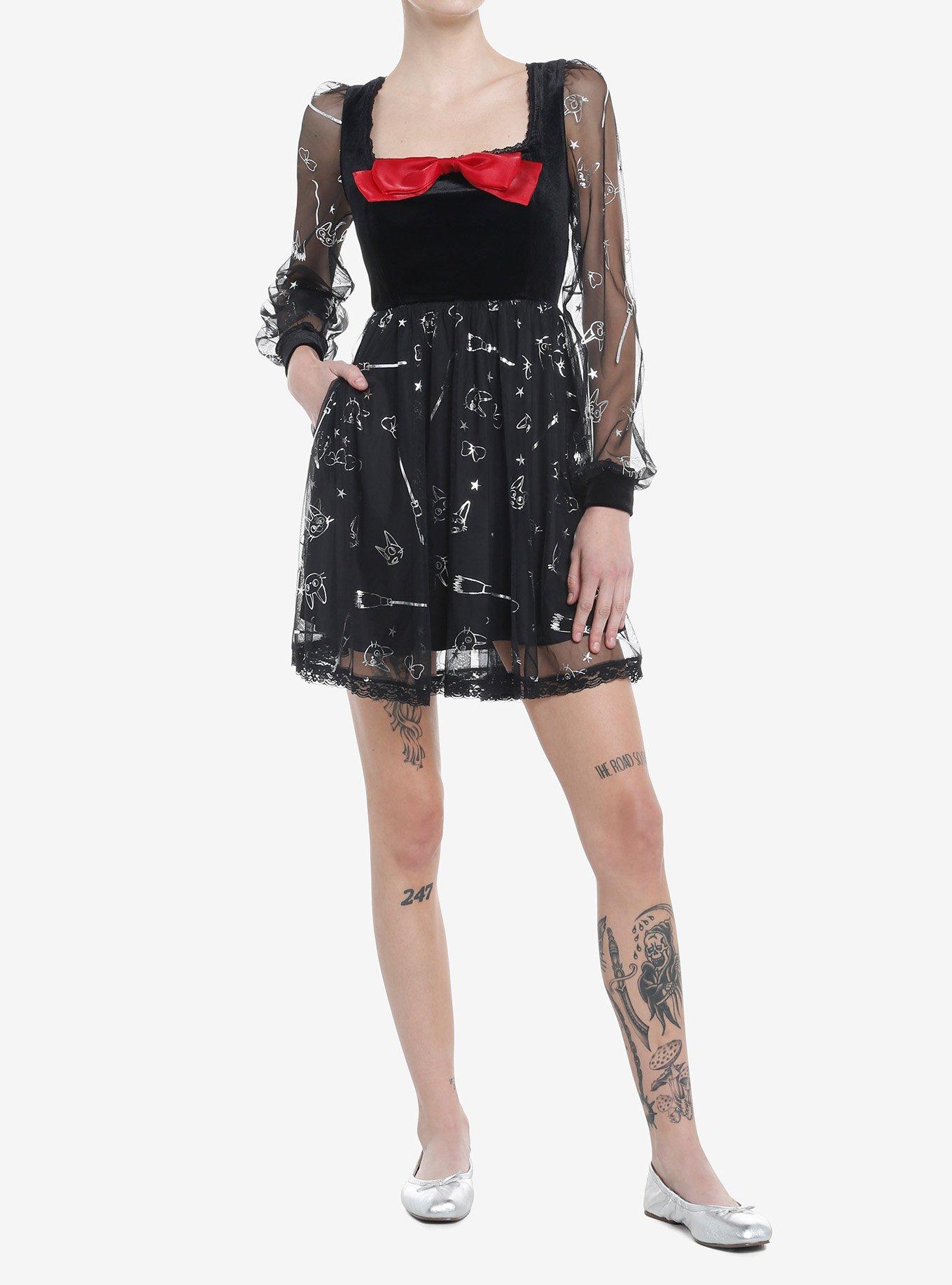 Studio Ghibli Kiki's Delivery Service Mesh Bow Dress, , hi-res