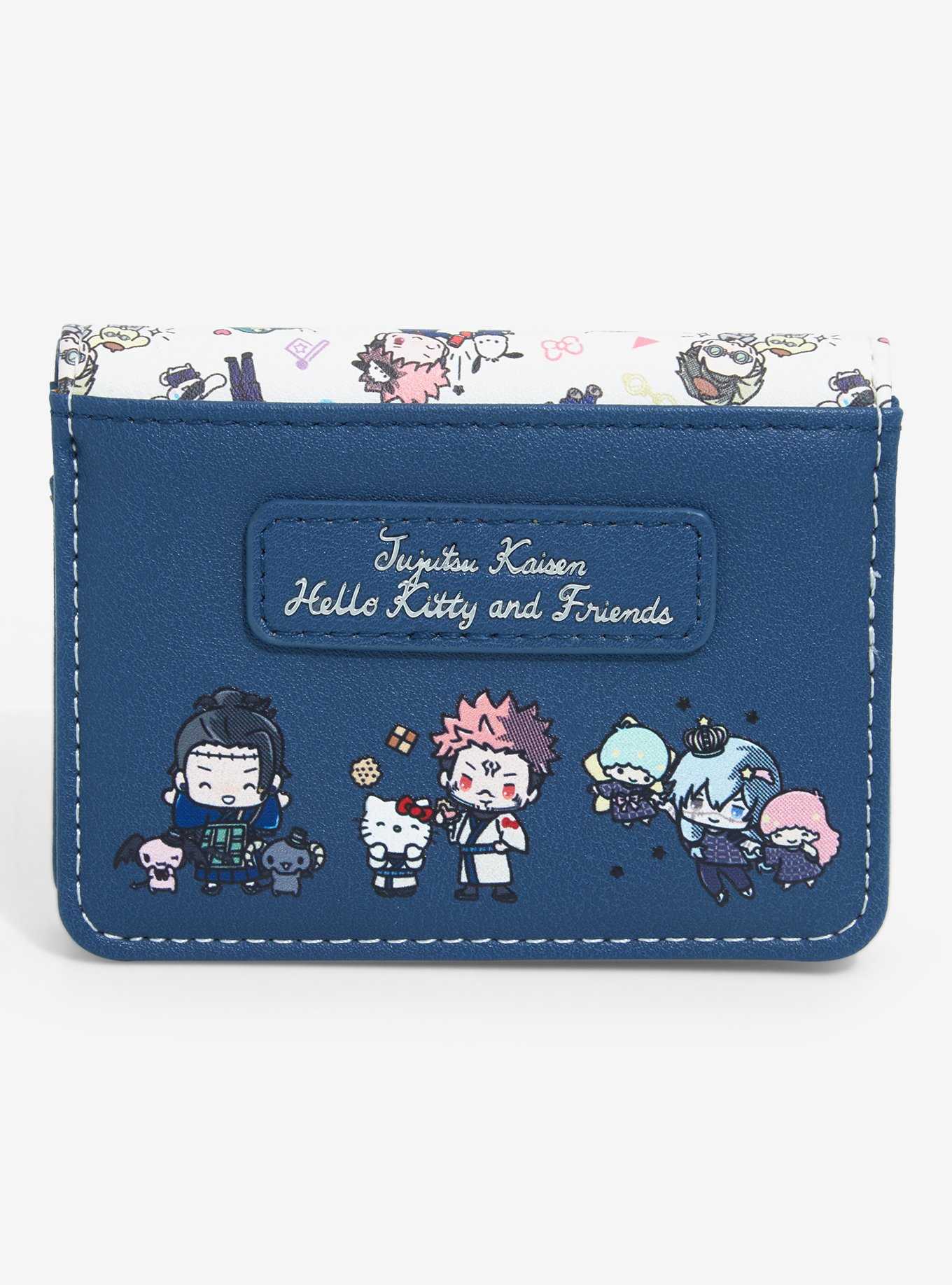 Jujutsu Kaisen x Hello Kitty and Friends Characters Allover Print Small Wallet - BoxLunch Exclusive, , hi-res