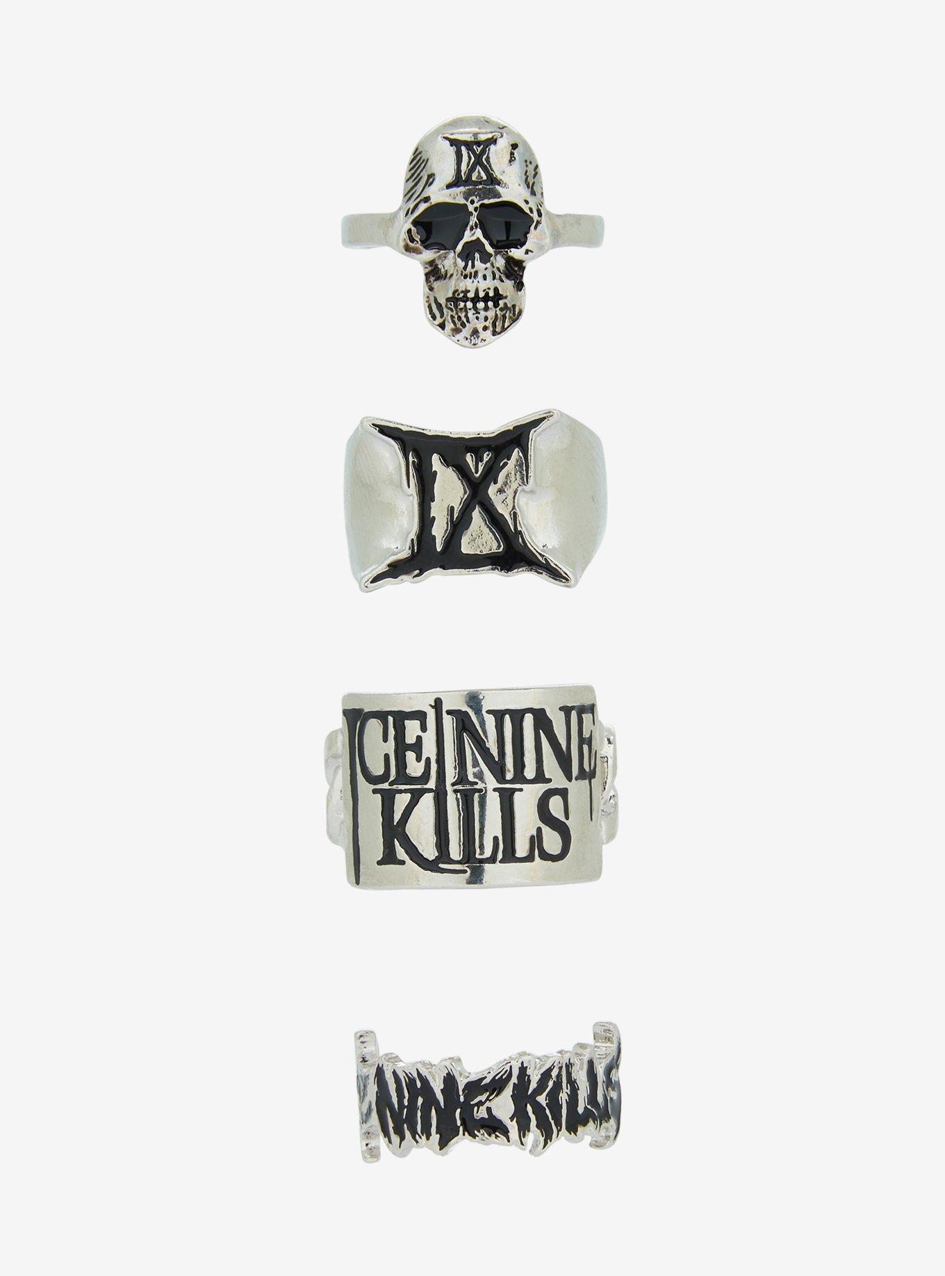 Ice Nine Kills Silver Ring Set, , alternate