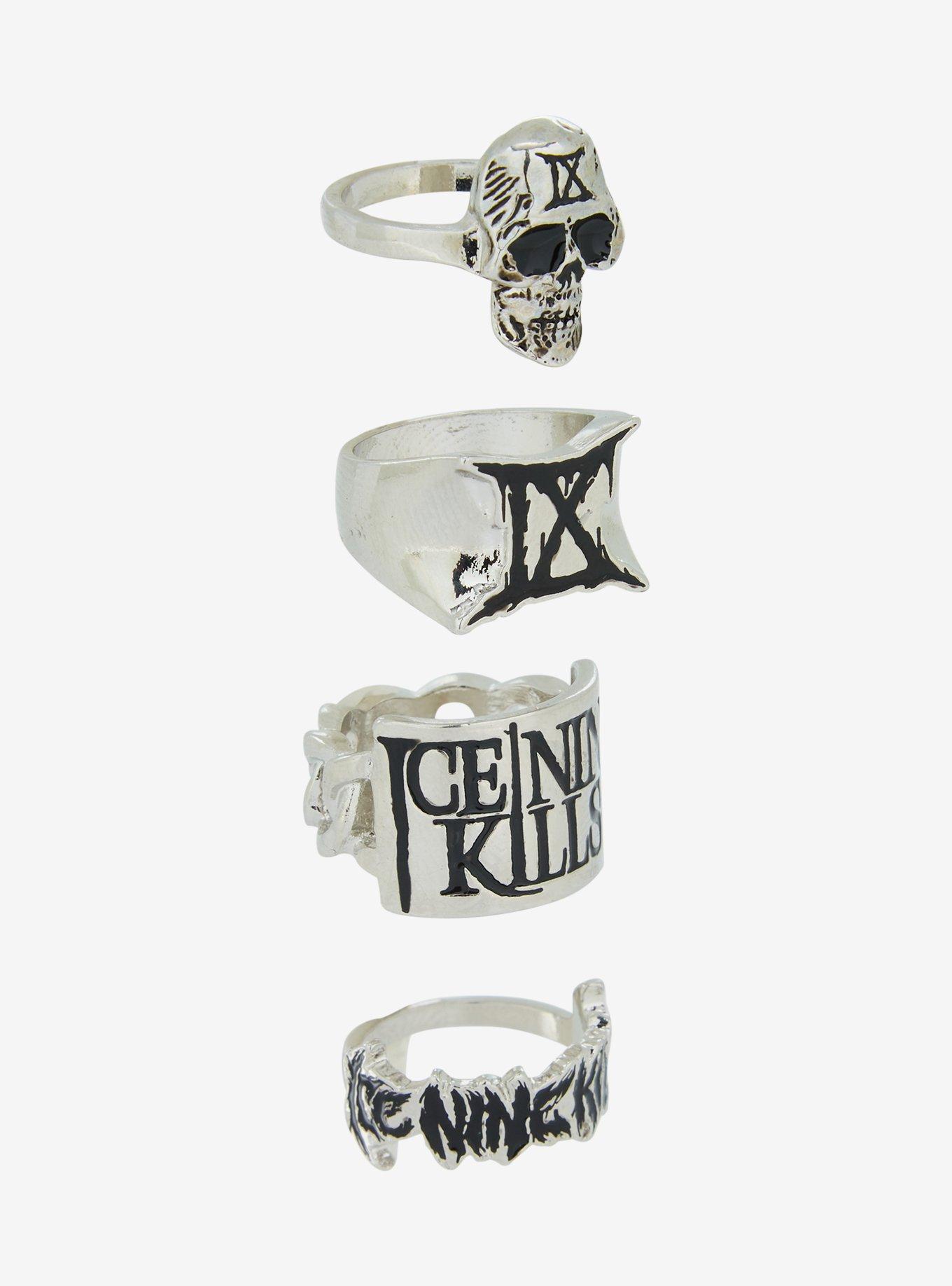Ice Nine Kills Silver Ring Set, , alternate