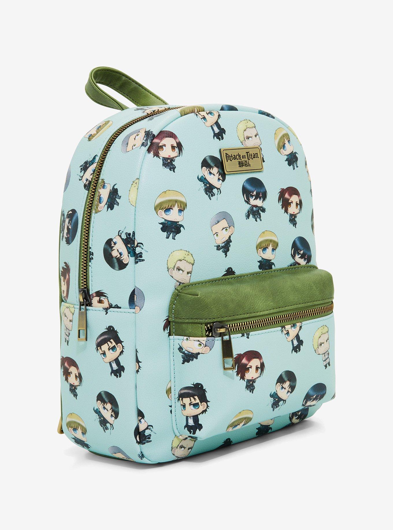 Attack On Titan Chibi Characters Mini Backpack, , alternate