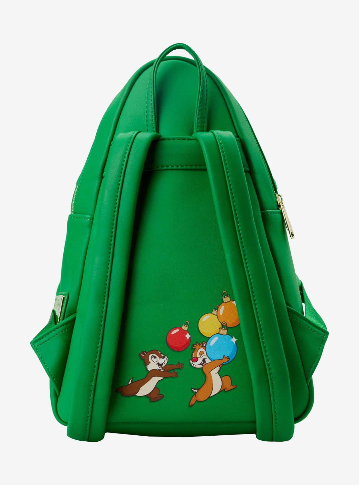 Loungefly Disney Chip 'N Dale Christmas Tree LED Lights Mini Backpack, , alternate