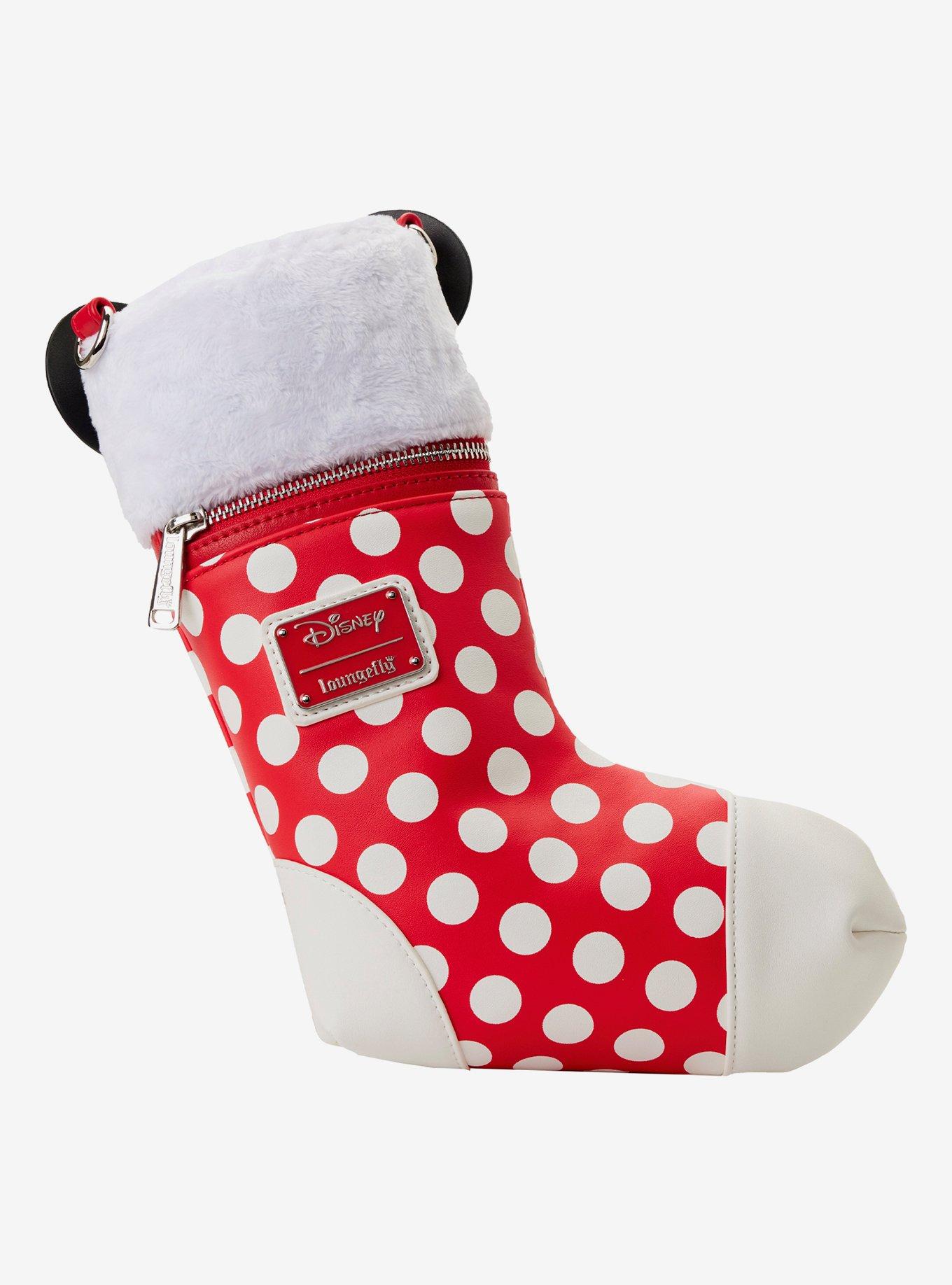Loungefly Disney Minnie Mouse Holiday Stocking Crossbody Bag, , alternate