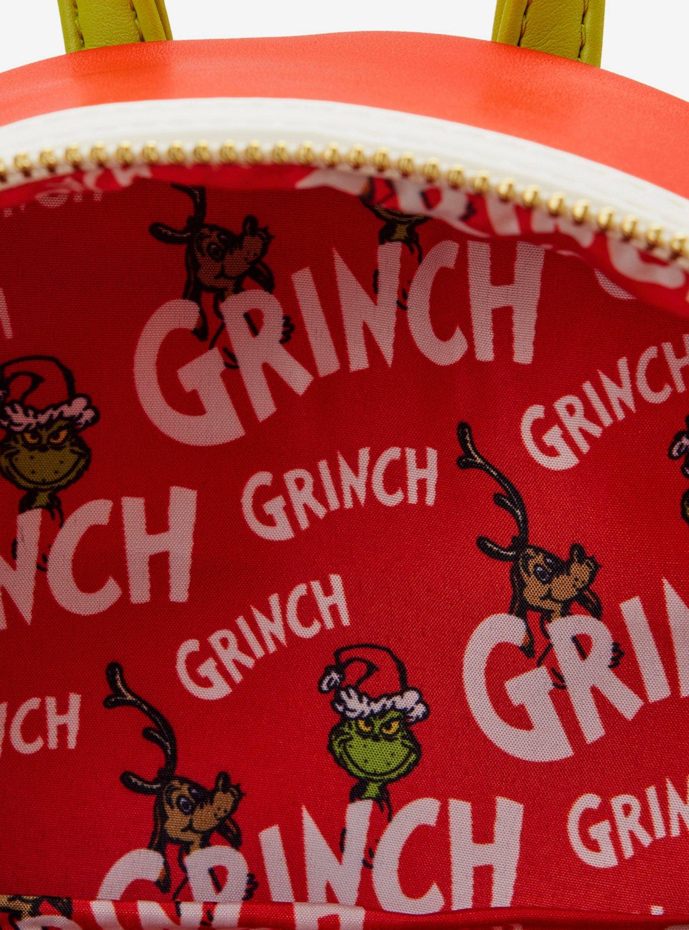 Loungefly How The Grinch Stole Christmas! Lenticular Heart Mini Backpack, , alternate