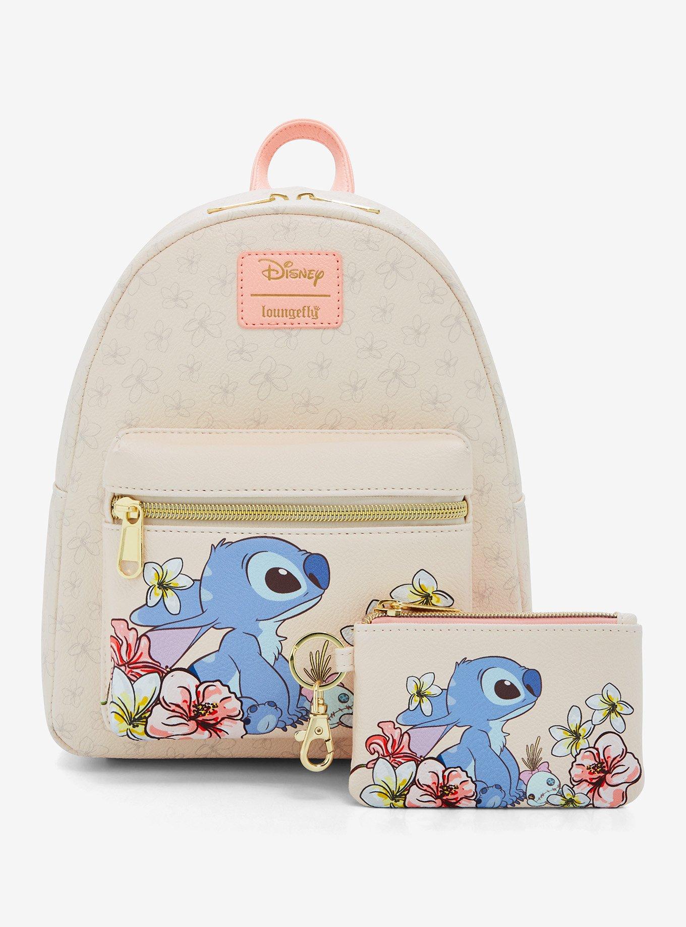 Loungefly Disney Stitch Tropical Flowers Mini Backpack, , alternate