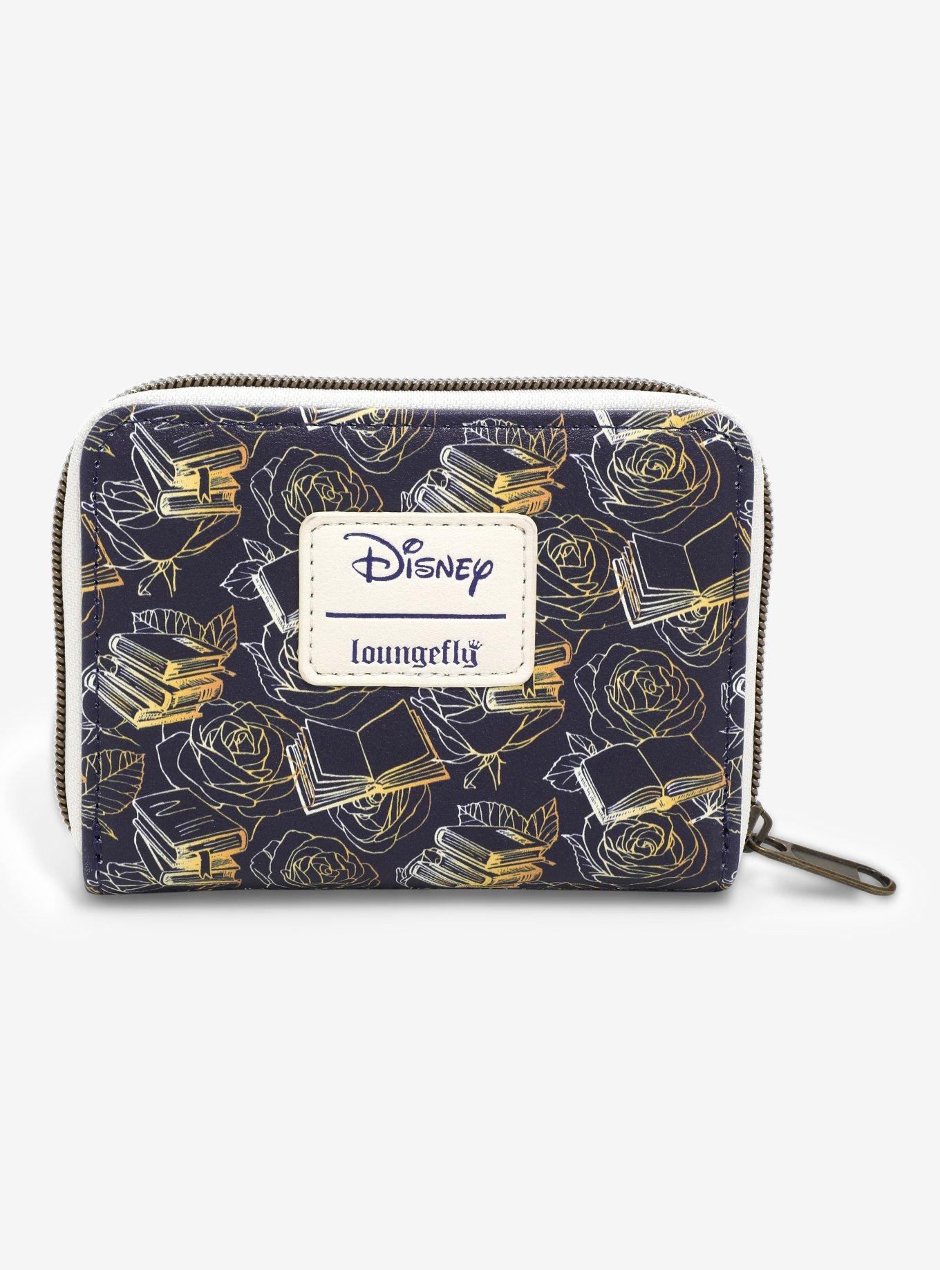 Loungefly Disney Beauty And The Beast Belle & Friends Mini Zipper Wallet, , alternate