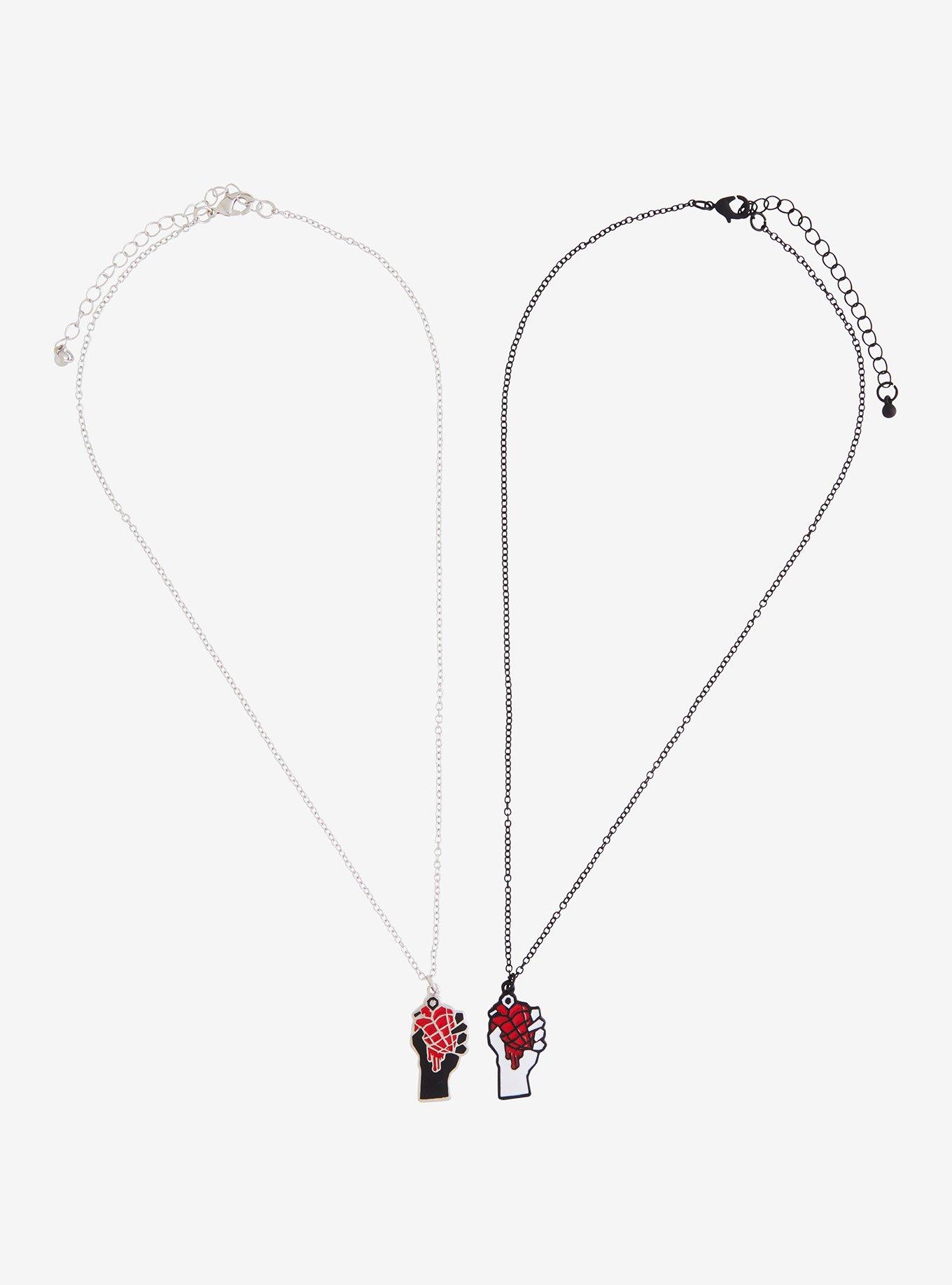 Green Day American Idiot Icon Best Friend Necklace Set, , alternate