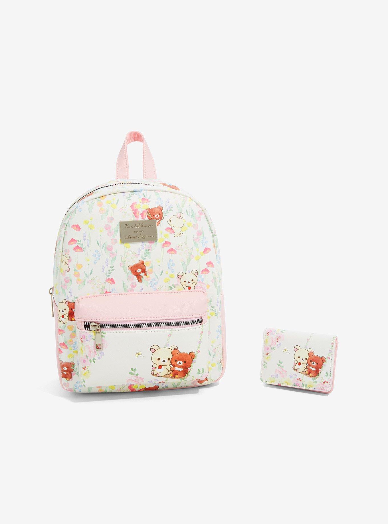 Rilakkuma Korilakkuma & Chairoikoguma Floral Mini Backpack