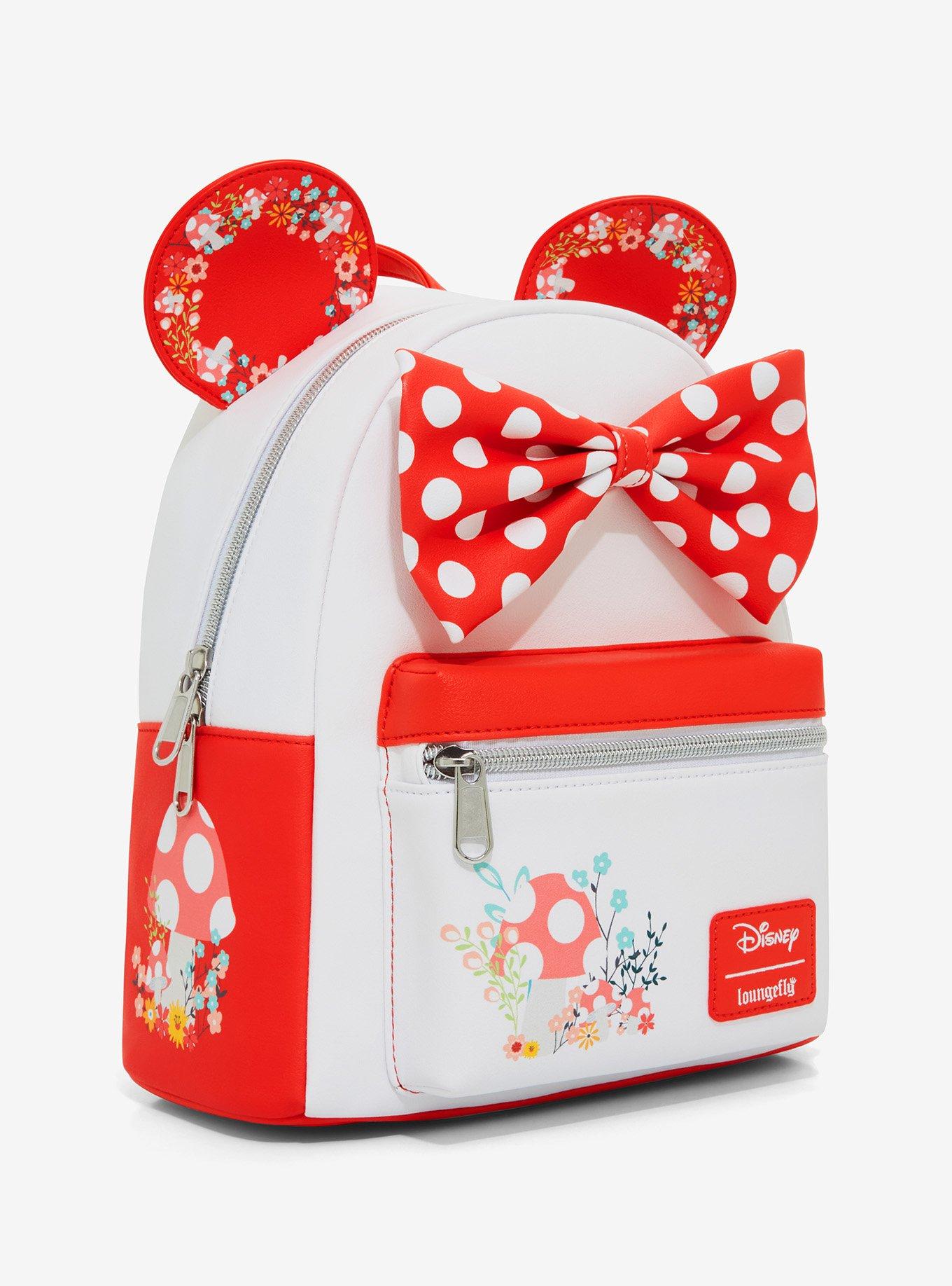 Loungefly Disney Minnie Mouse Mushroom Floral Mini Backpack, , alternate