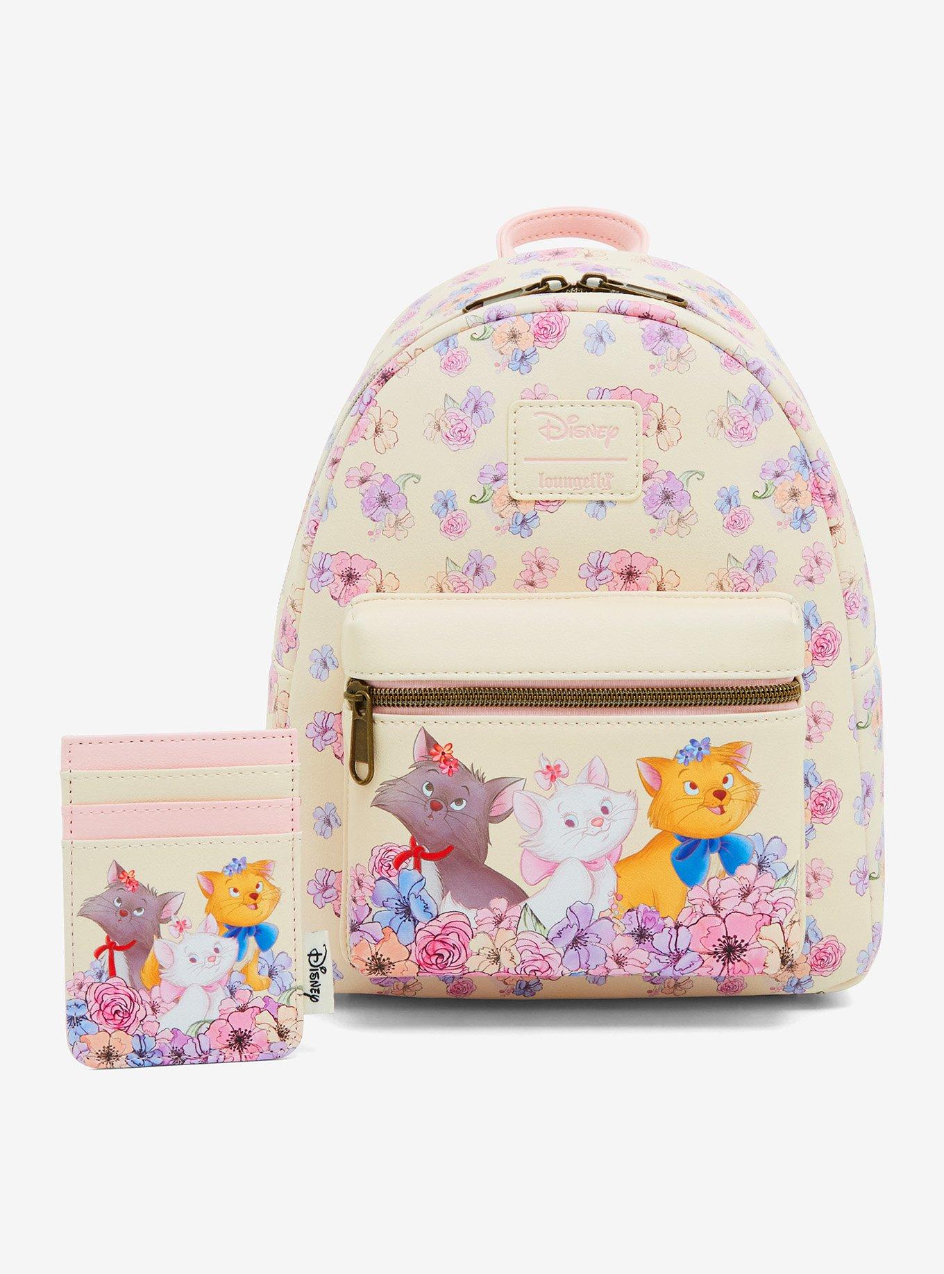 Loungefly Disney The Aristocats Trio Floral Mini Backpack, , alternate
