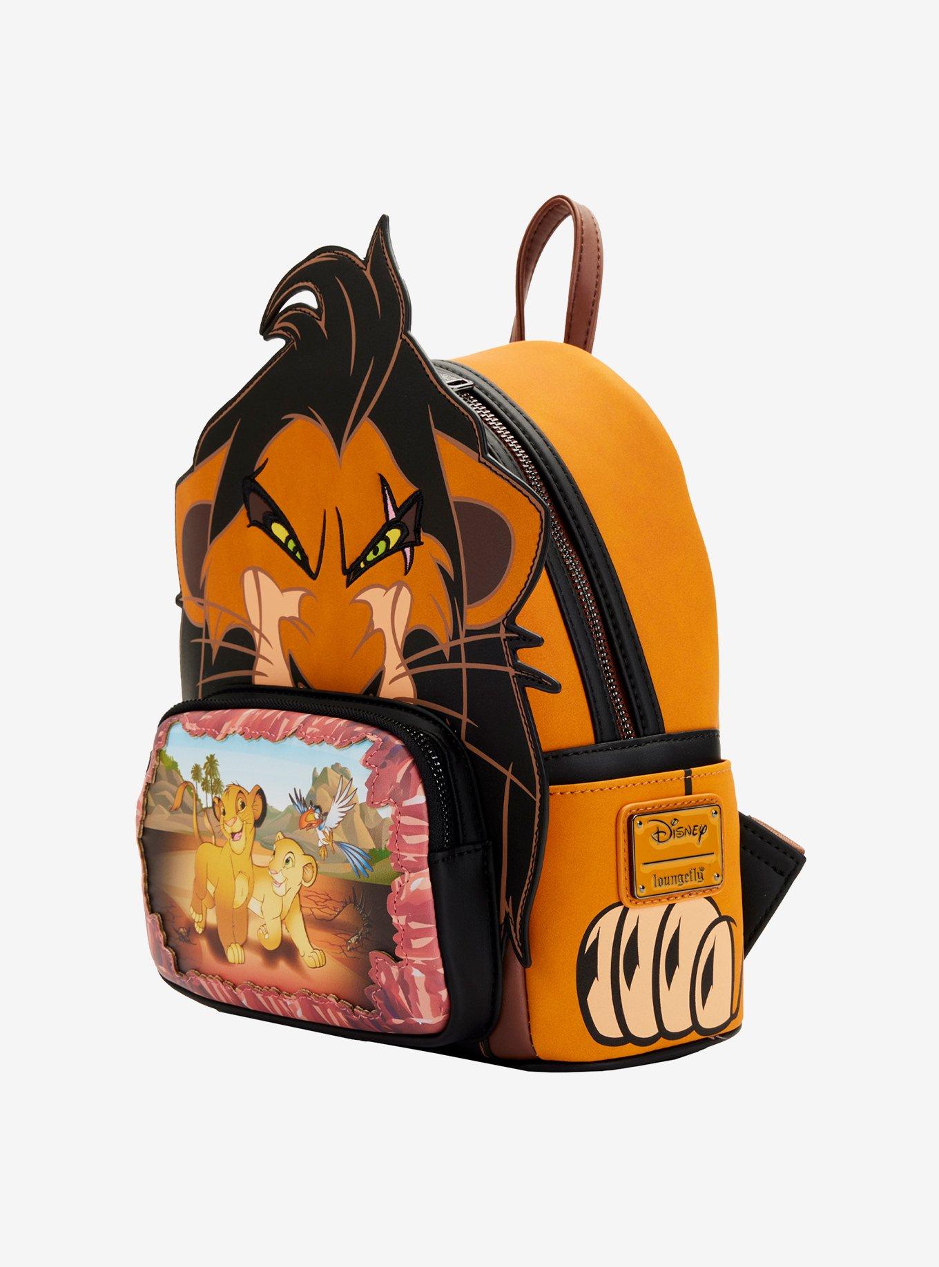Loungefly Disney The Lion King Scar Villainous Scene Mini Backpack, , alternate