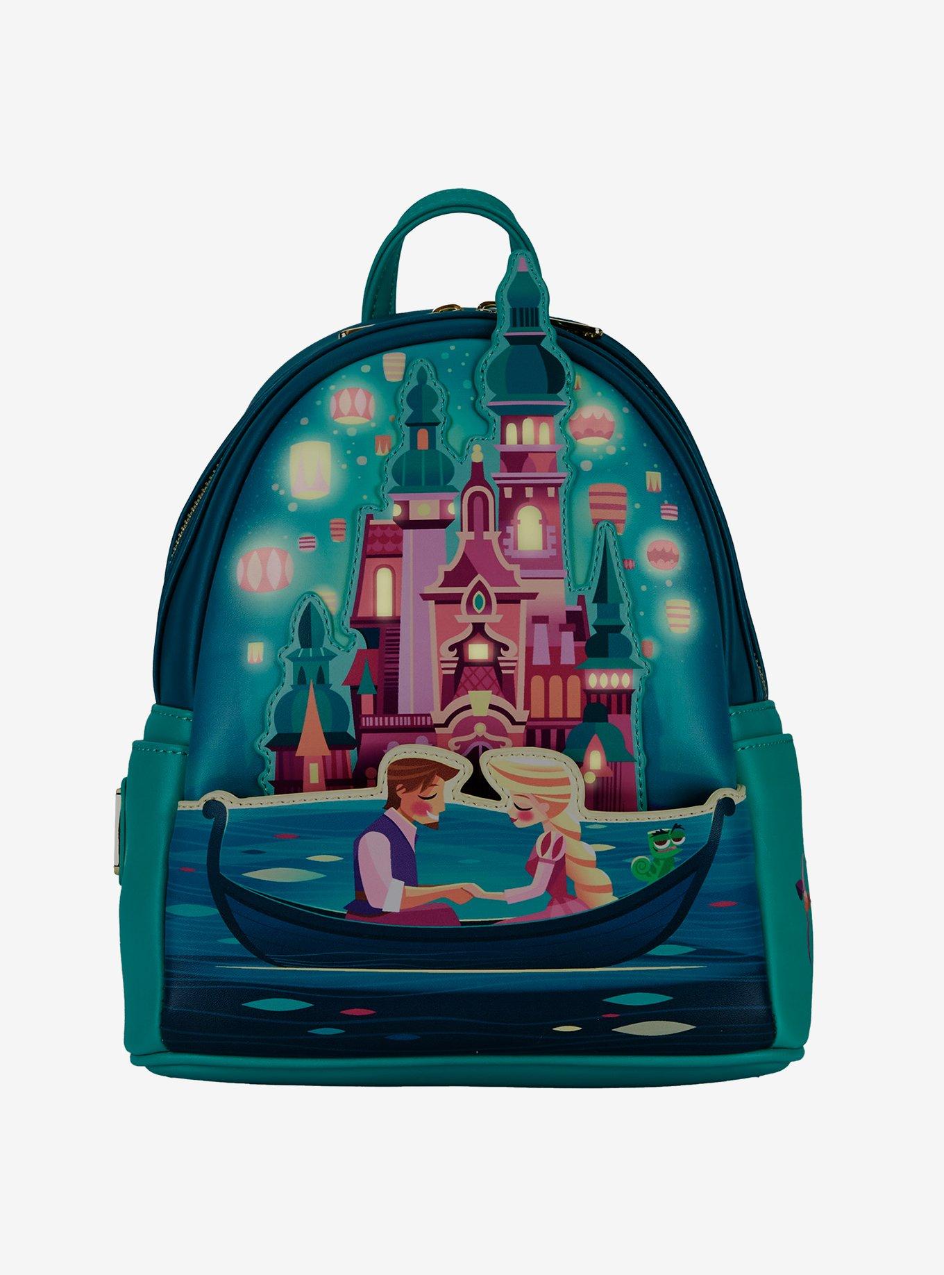 Loungefly Disney Tangled Rapunzel Castle Glow-In-The-Dark Mini Backpack, , alternate