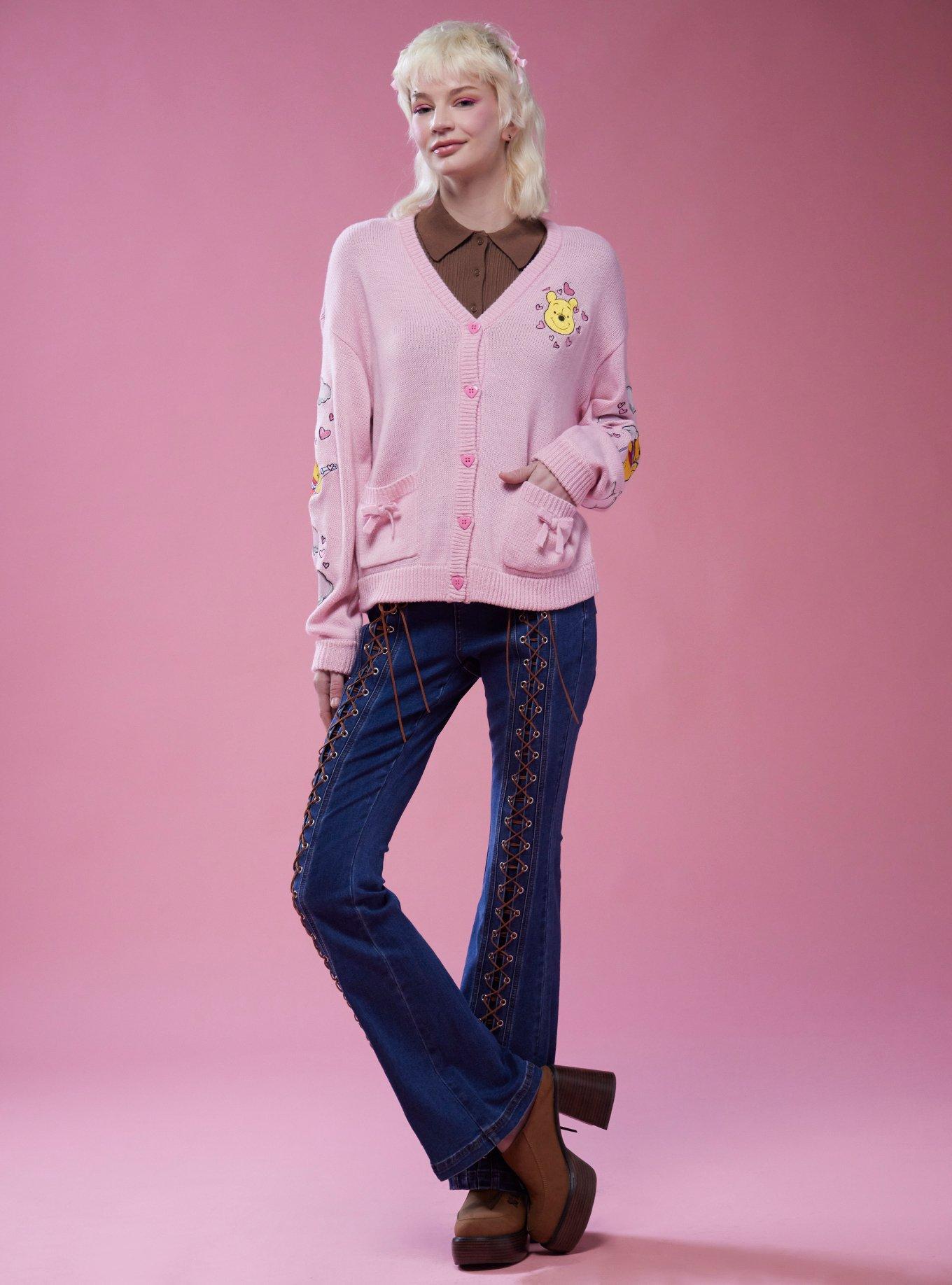 Her Universe Disney Winnie The Pooh Cupid Girls Cardigan, MULTI, alternate