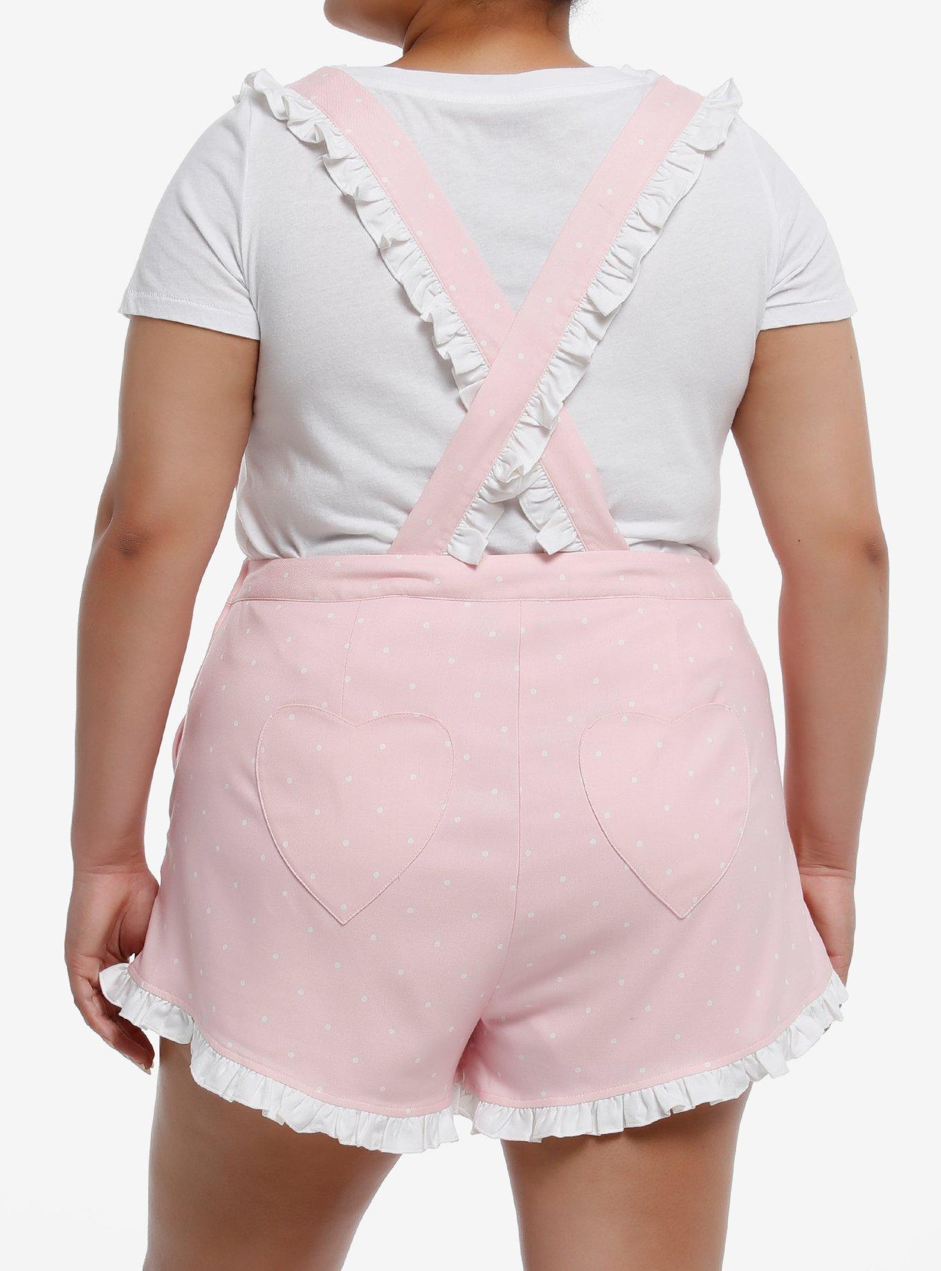My Melody & My Sweet Piano Lace Heart Shortalls Plus Size, MULTI, alternate