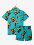 OppoSuits Pac-Man Allover Print Shorts, BLUE, alternate