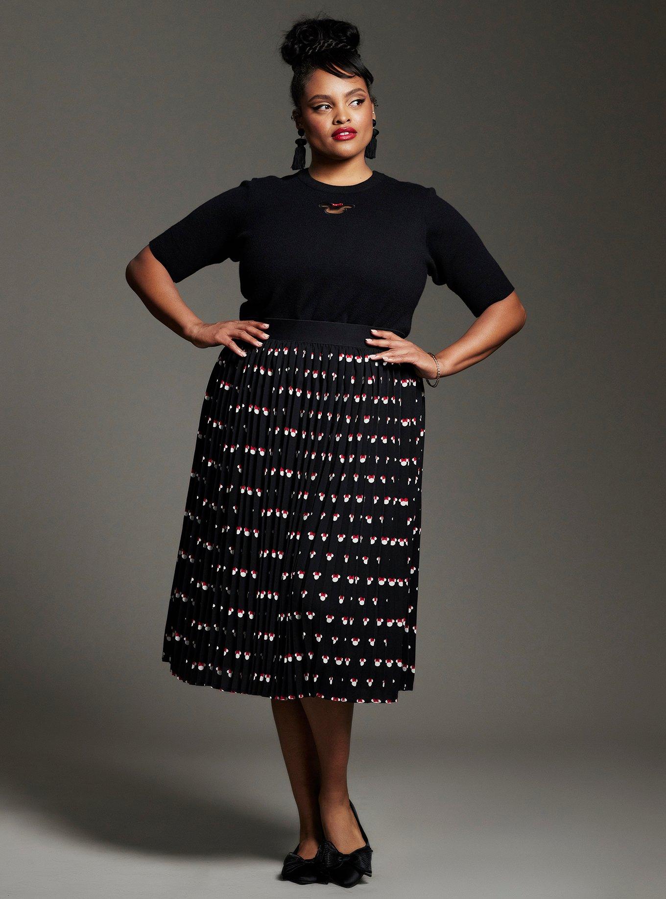 Her Universe Disney Minnie Mouse Cutout Top Plus Size Her Universe Exclusive, MULTI, alternate