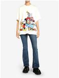 Disney Mickey Mouse And Friends Front & Back Group Girls Oversized T-Shirt, MULTI, alternate