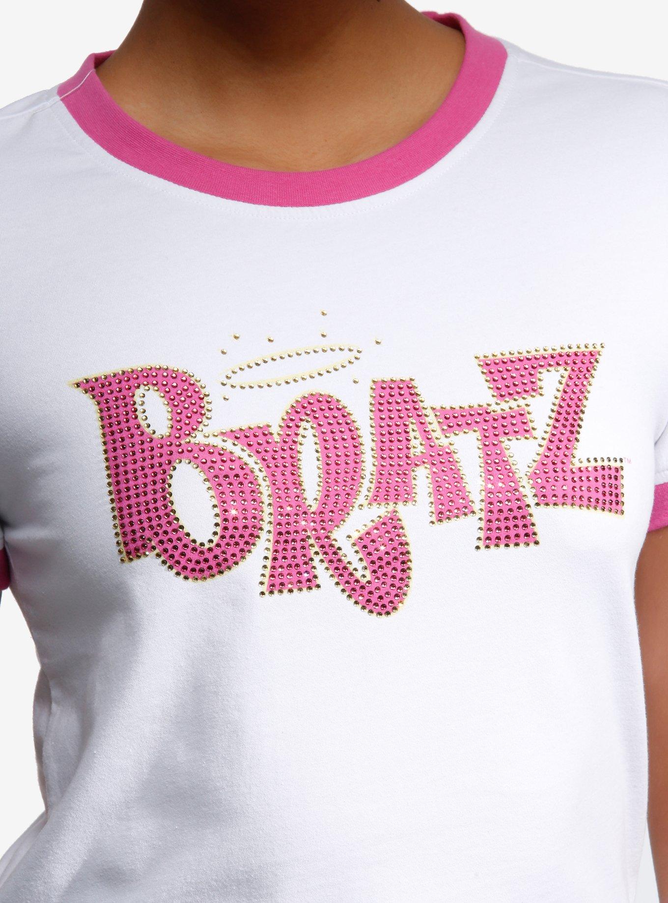 Bratz Rhinestone Girls Ringer Baby T-Shirt, PINK, alternate