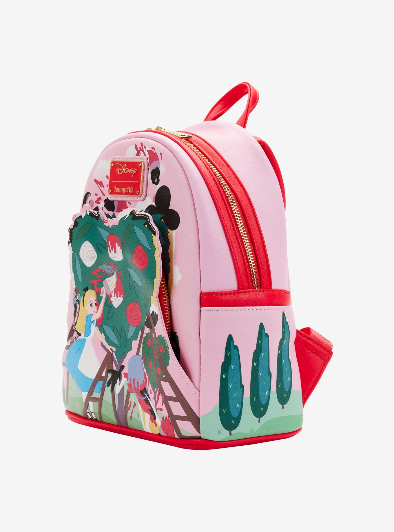 Loungefly Disney Alice In Wonderland Painting Roses Mini Backpack, , alternate