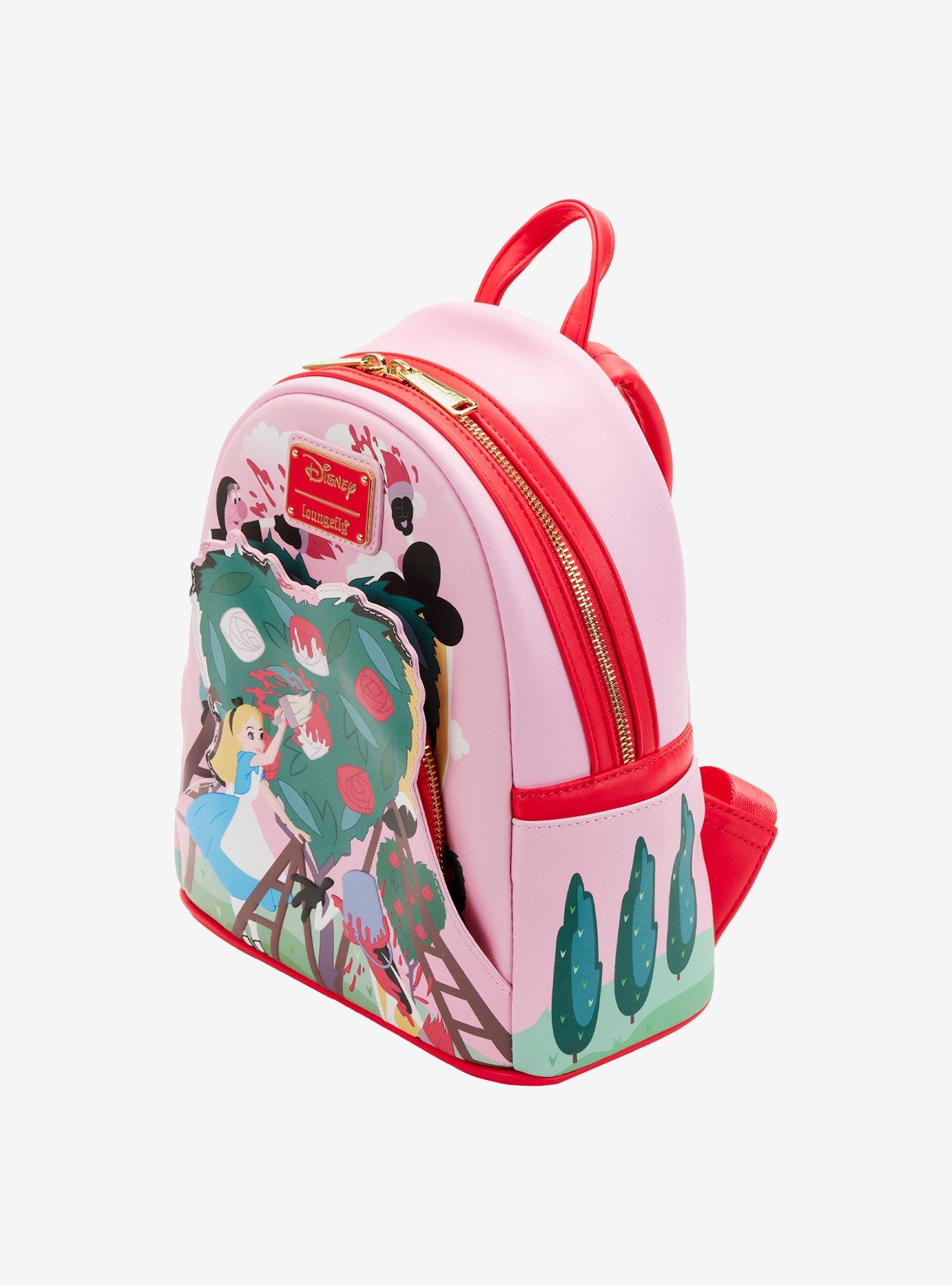 Loungefly Disney Alice In Wonderland Painting Roses Mini Backpack, , alternate