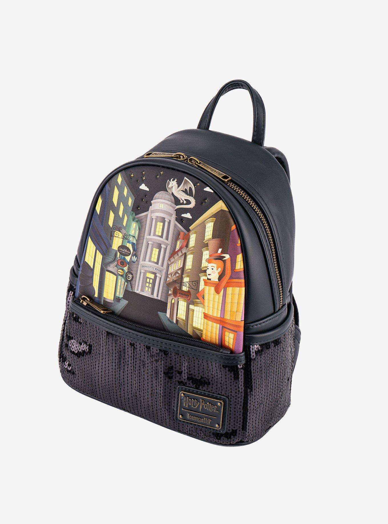 Loungefly Harry Potter Diagon Alley Sequin Mini Backpack, , alternate