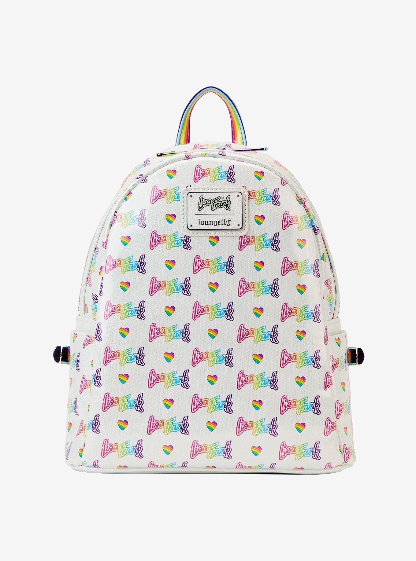 Loungefly Lisa Frank Heart Mini Backpack With  Detachable Bag, , alternate