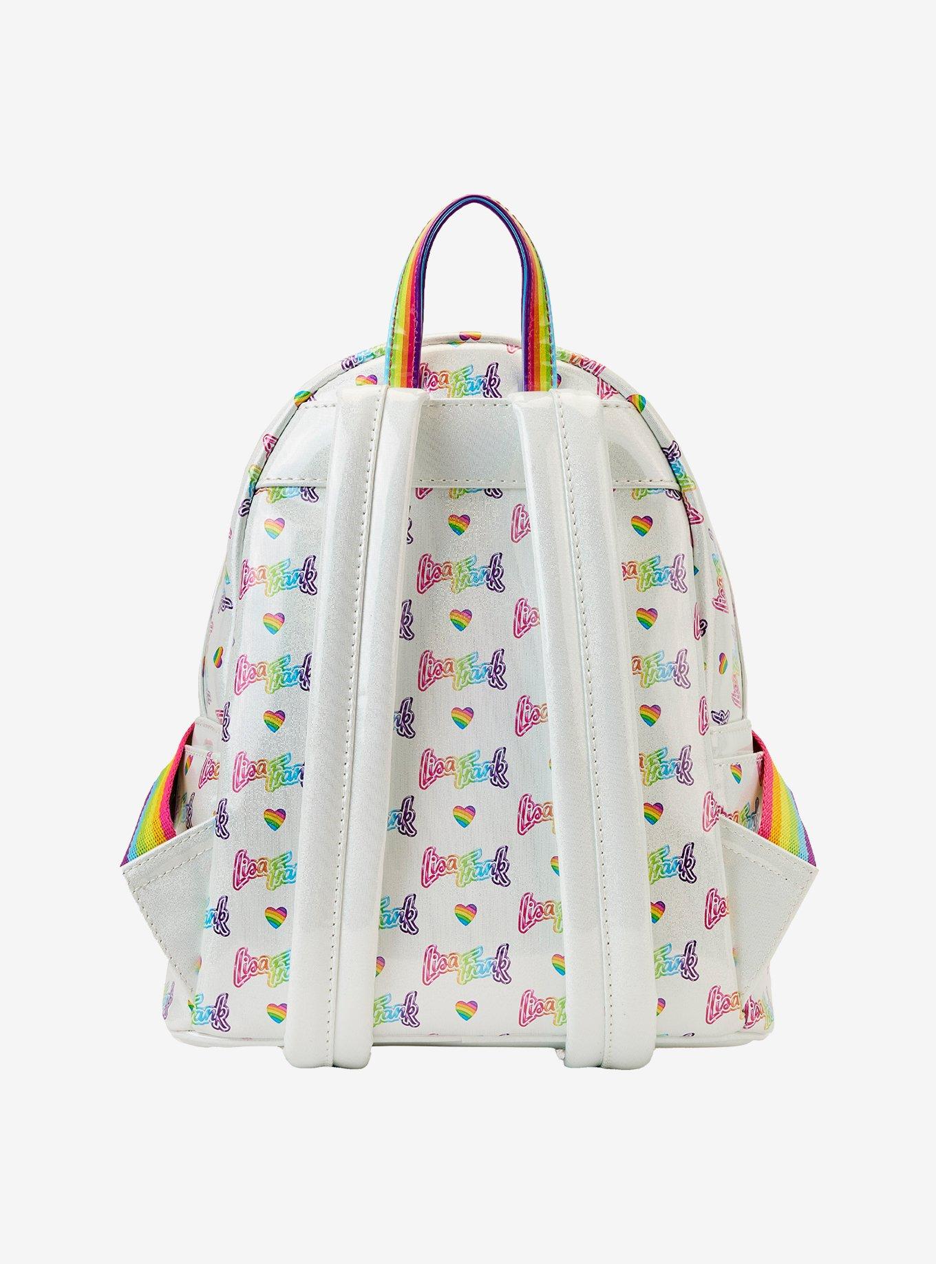 Loungefly Lisa Frank Heart Mini Backpack With  Detachable Bag, , alternate