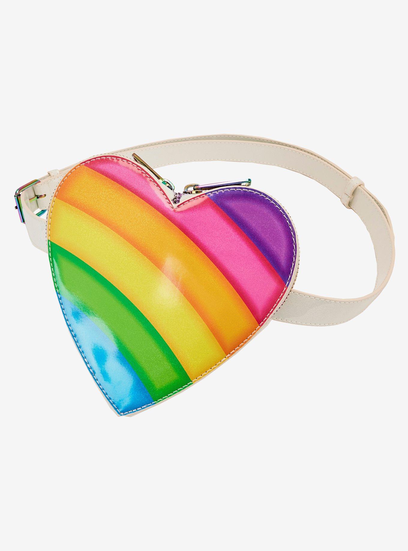 Loungefly Lisa Frank Heart Mini Backpack With  Detachable Bag, , alternate