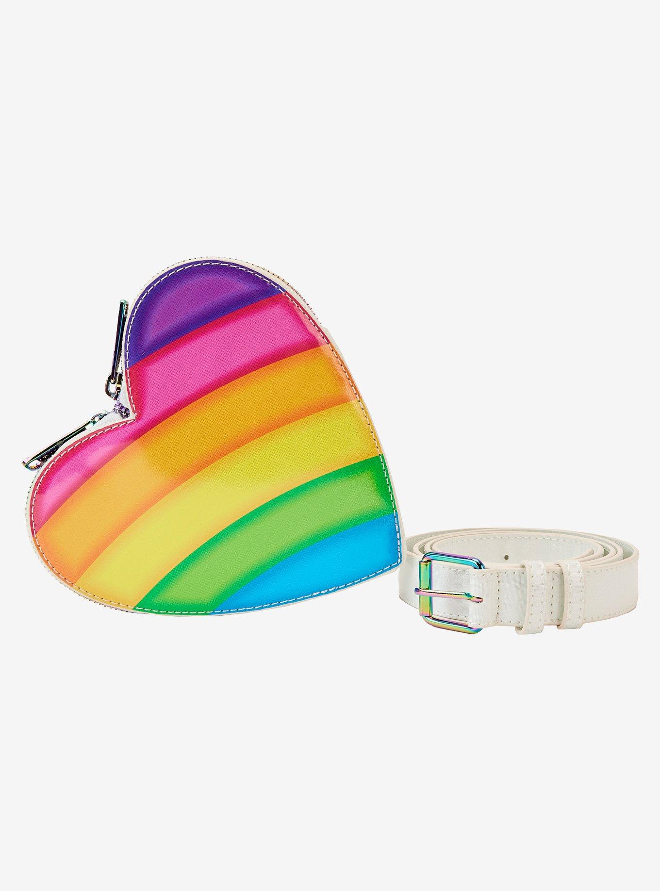 Loungefly Lisa Frank Heart Mini Backpack With  Detachable Bag, , alternate