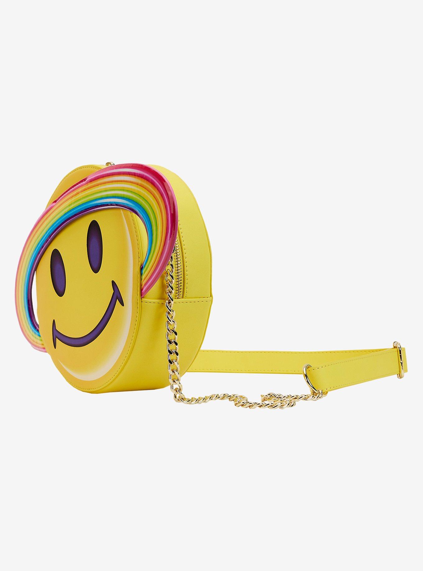Loungefly Lisa Frank Rainbow Smile Planet Crossbody Bag, , alternate
