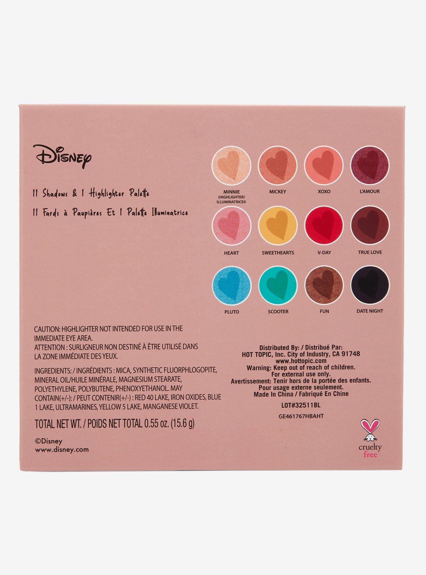 Disney Mickey Mouse & Minnie Mouse Love Eyeshadow & Highlighter Palette, , alternate