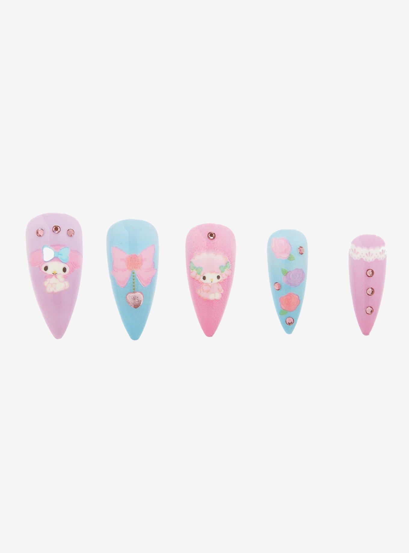 My Melody & My Sweet Piano Faux Nail Set, , alternate