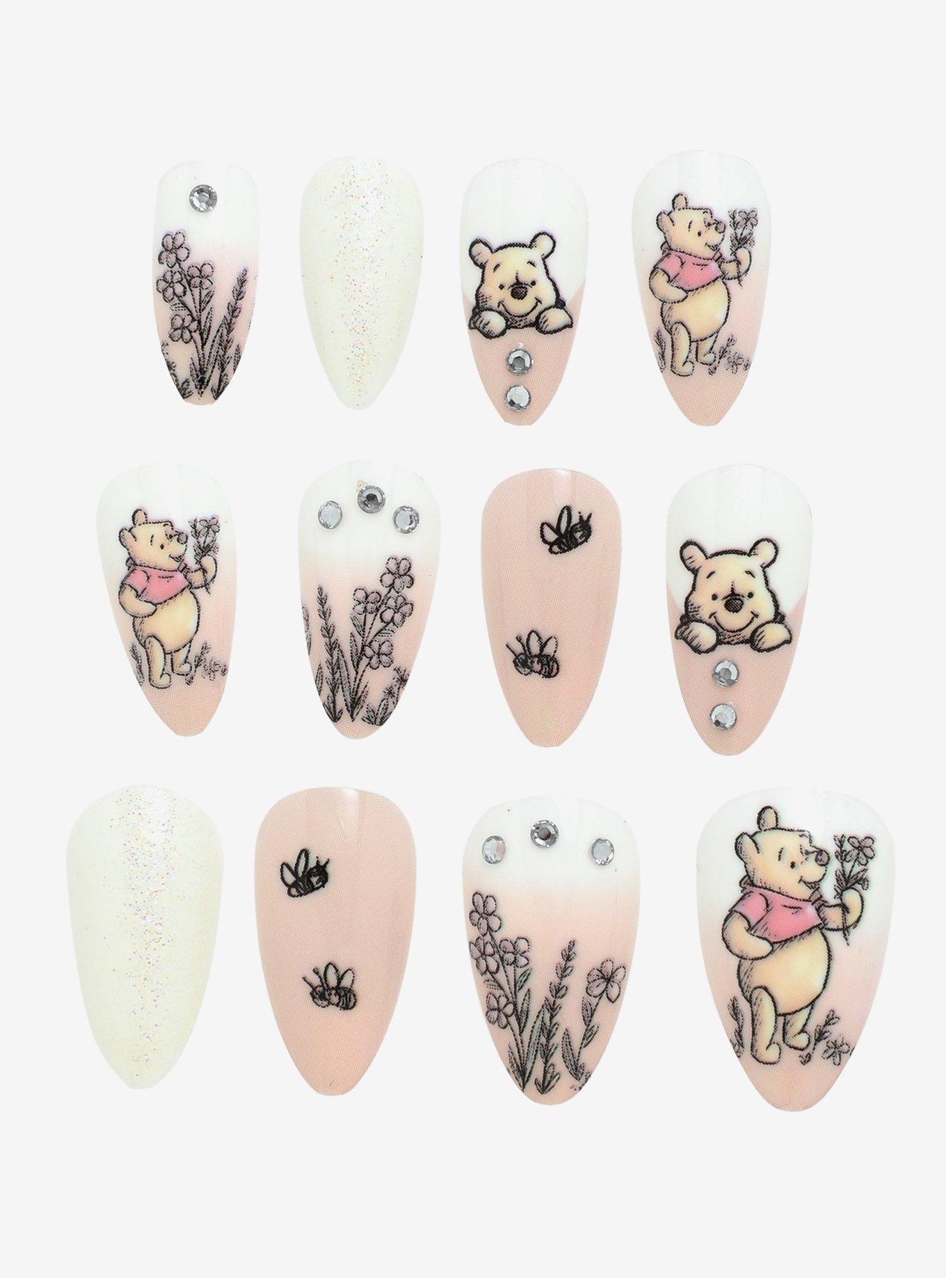 Disney Winnie The Pooh Spring Faux Nail Set, , alternate