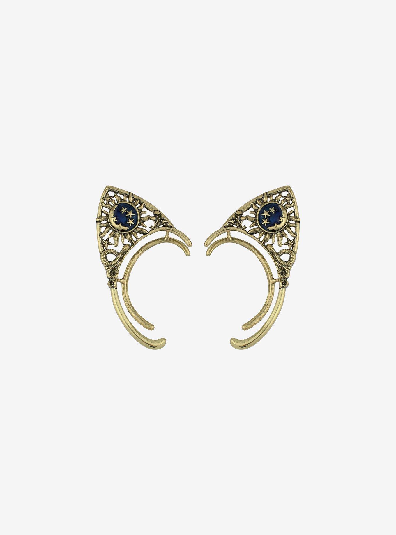 Cosmic Aura Celestial Cat Ear Cuff Set, , hi-res